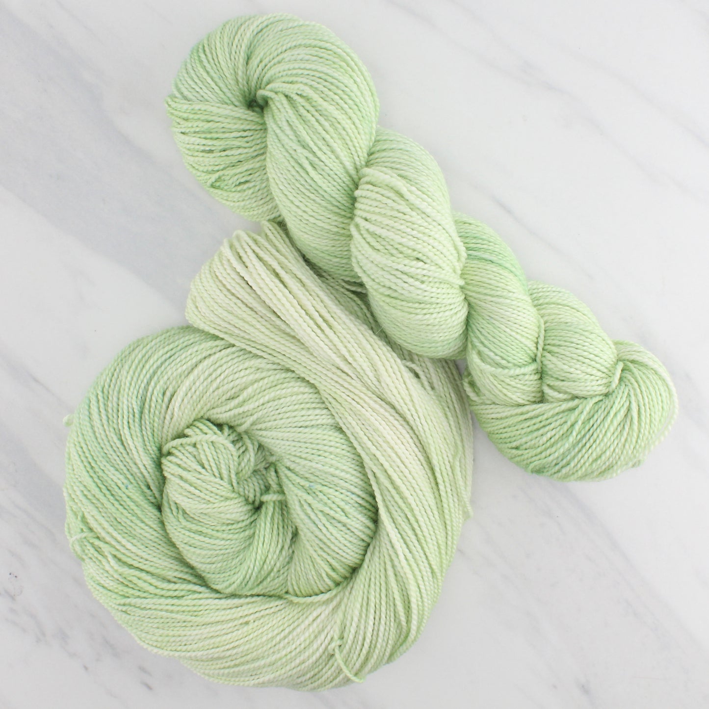 PISTACHIO Hand Dyed on Buttery Soft DK - Semi-Solid Colorway
