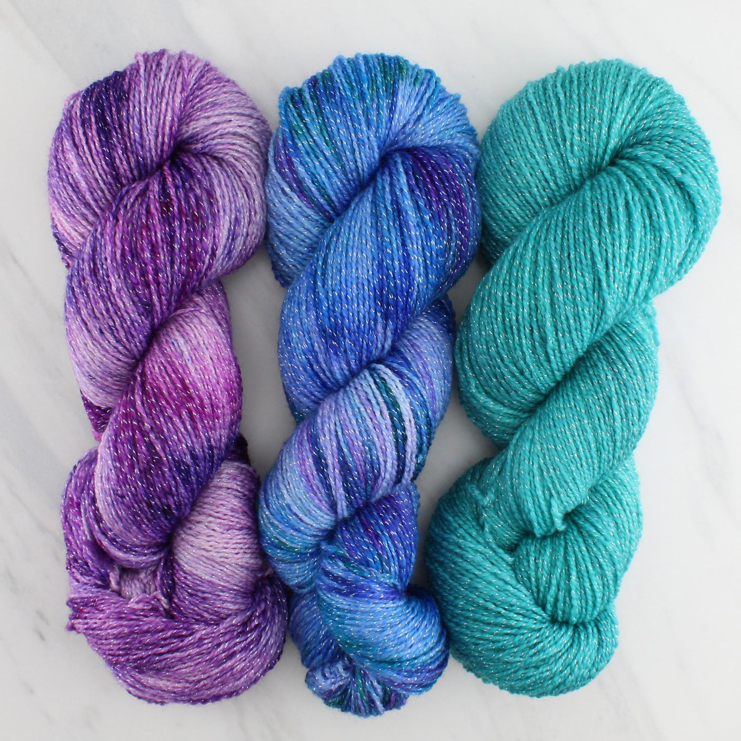 TURQUOISE Hand Dyed on Twinkle Fingering - Semi-Solid Yarn