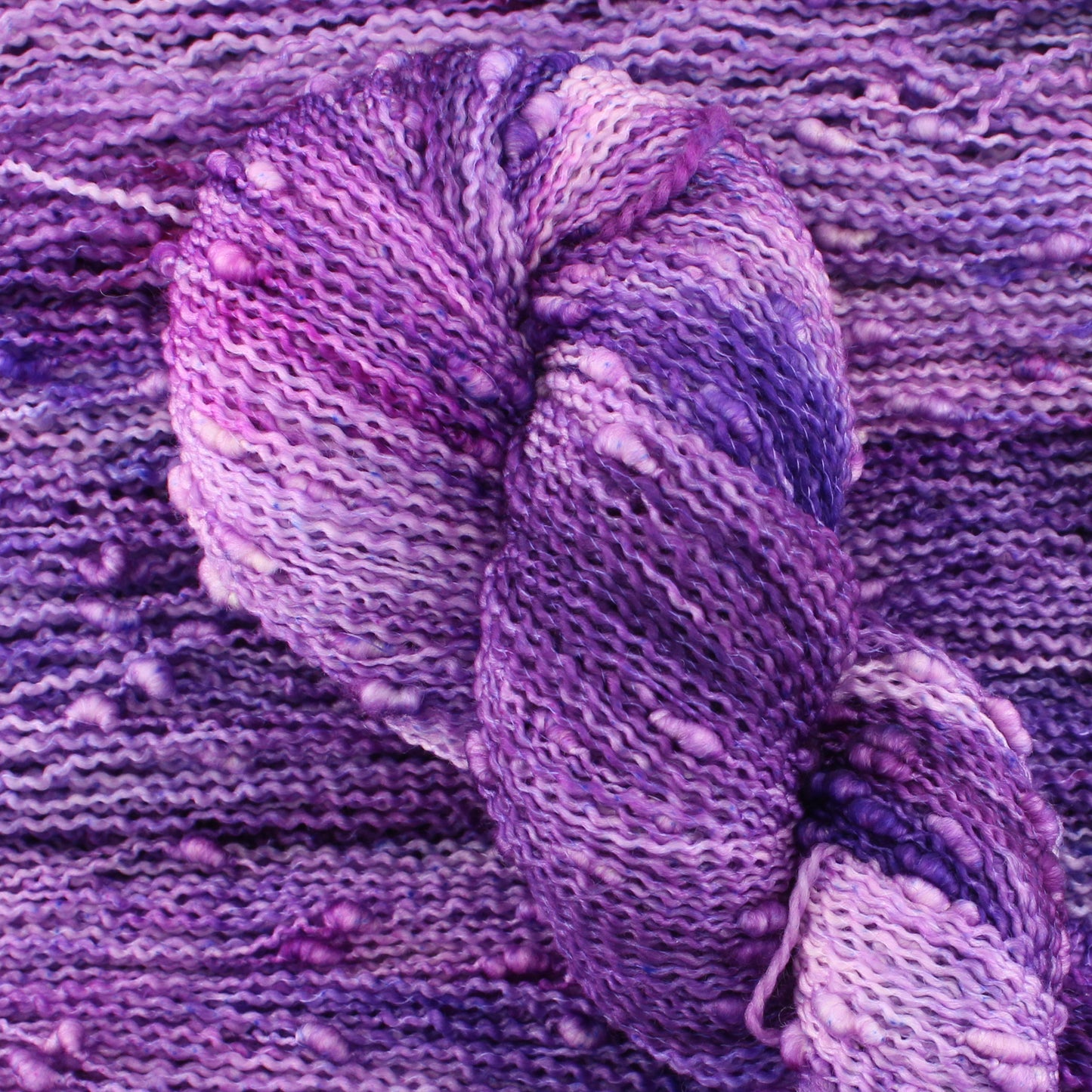 PURPLE DELIGHT on Squiggle Sock - Indie-Dyed Yarn - Purple Lamb