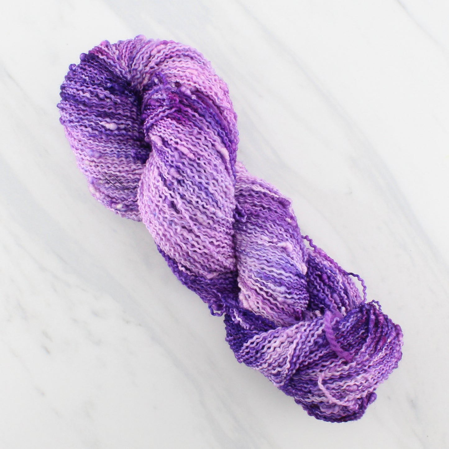 PURPLE DELIGHT on Squiggle Sock - Indie-Dyed Yarn - Purple Lamb
