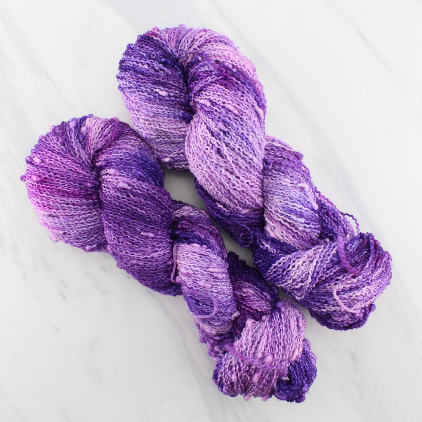 PURPLE DELIGHT on Squiggle Sock - Indie-Dyed Yarn - Purple Lamb