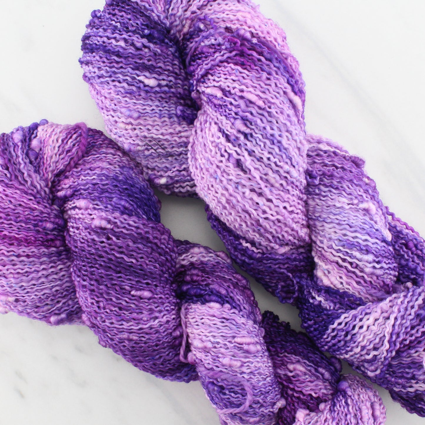 PURPLE DELIGHT on Squiggle Sock - Indie-Dyed Yarn - Purple Lamb