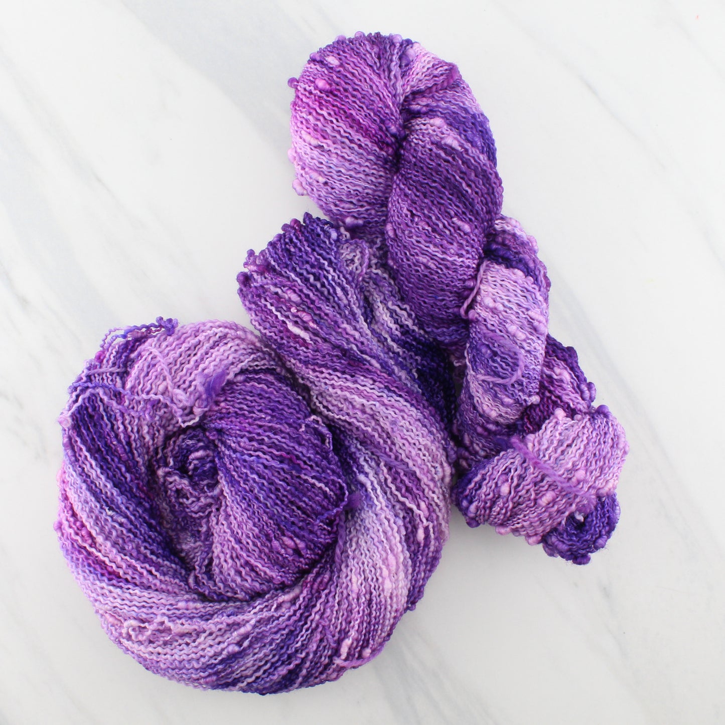 PURPLE DELIGHT on Squiggle Sock - Indie-Dyed Yarn - Purple Lamb