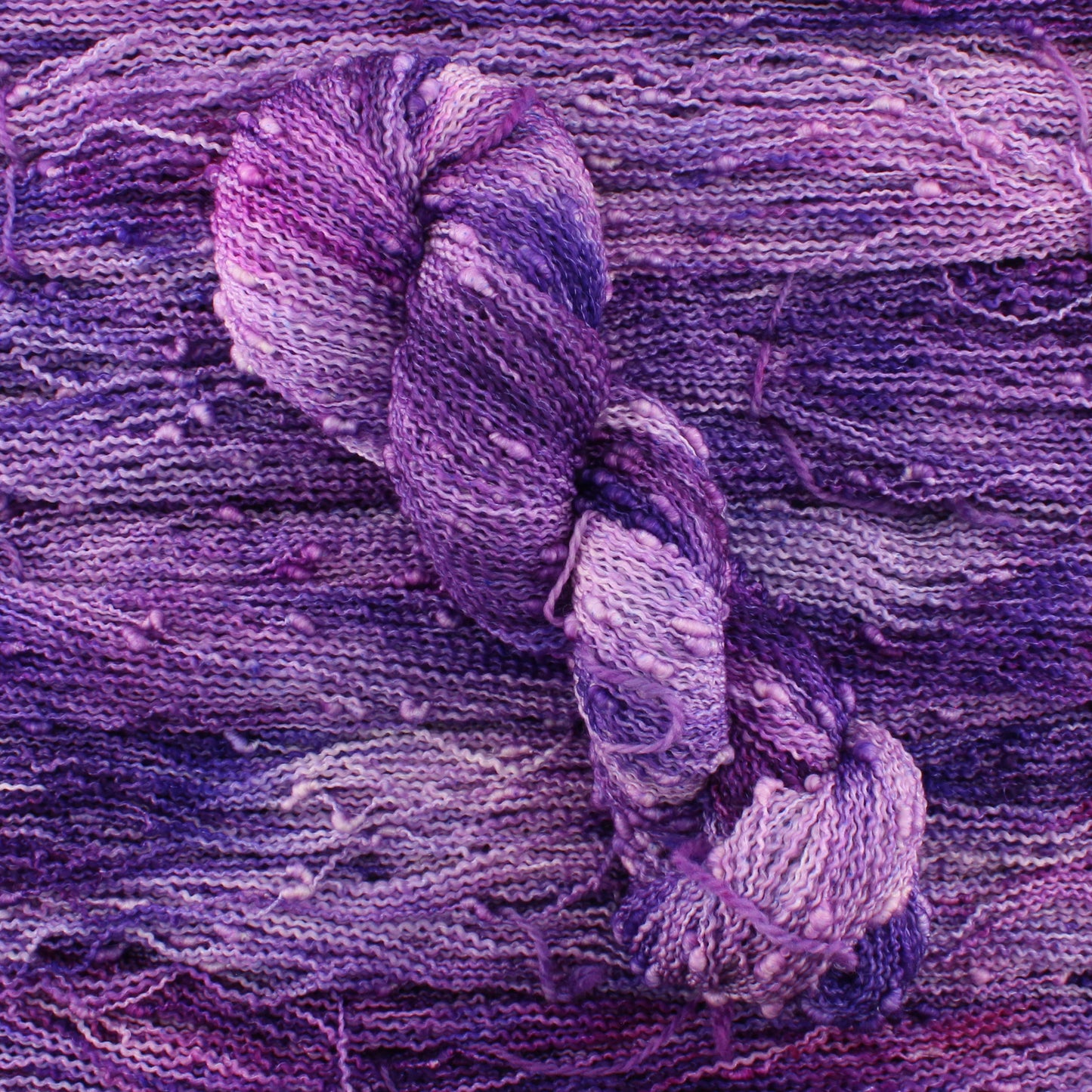 PURPLE DELIGHT on Squiggle Sock - Indie-Dyed Yarn - Purple Lamb