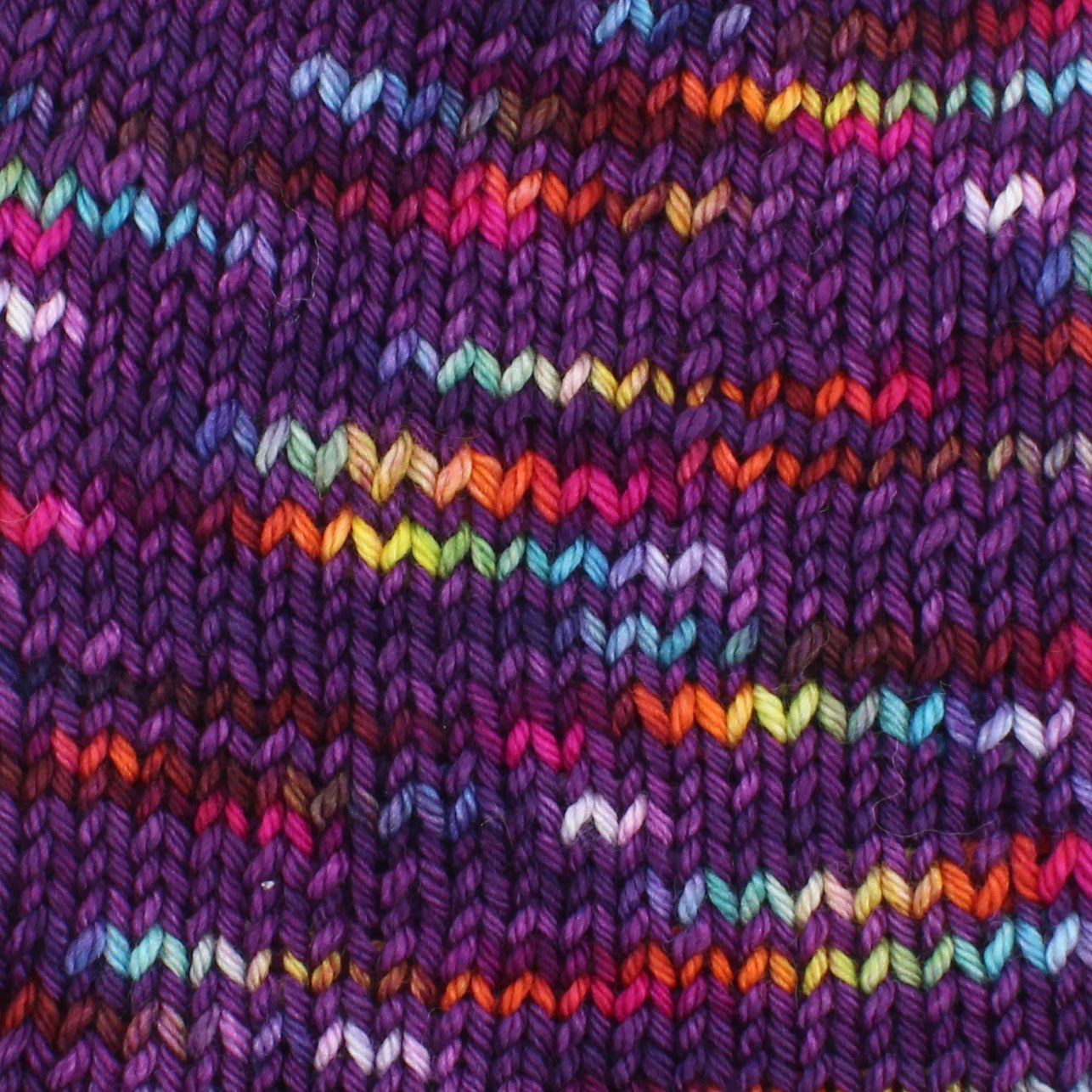 PURPLE PRISM - Yarn Dyed to Order - Assigned Pooling Colorway