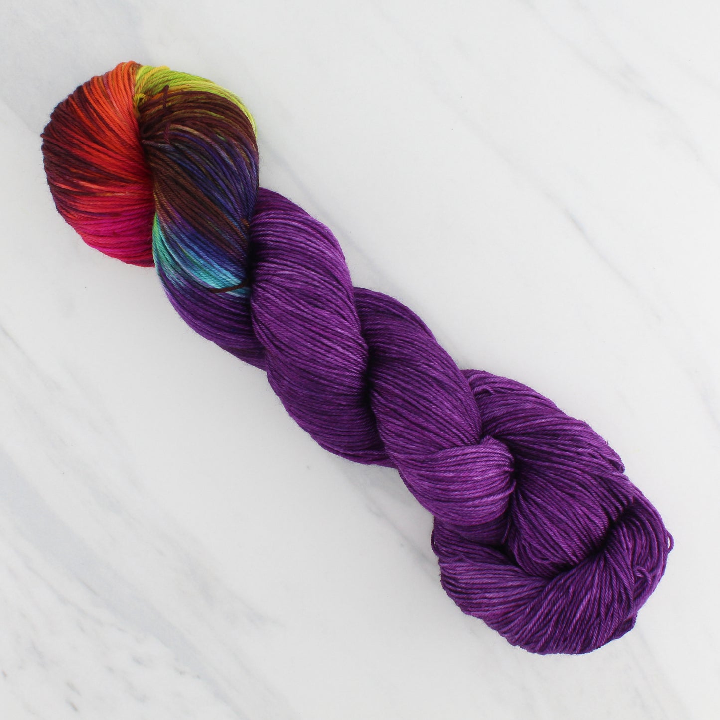 PURPLE PRISM - Yarn Dyed to Order - Assigned Pooling Colorway