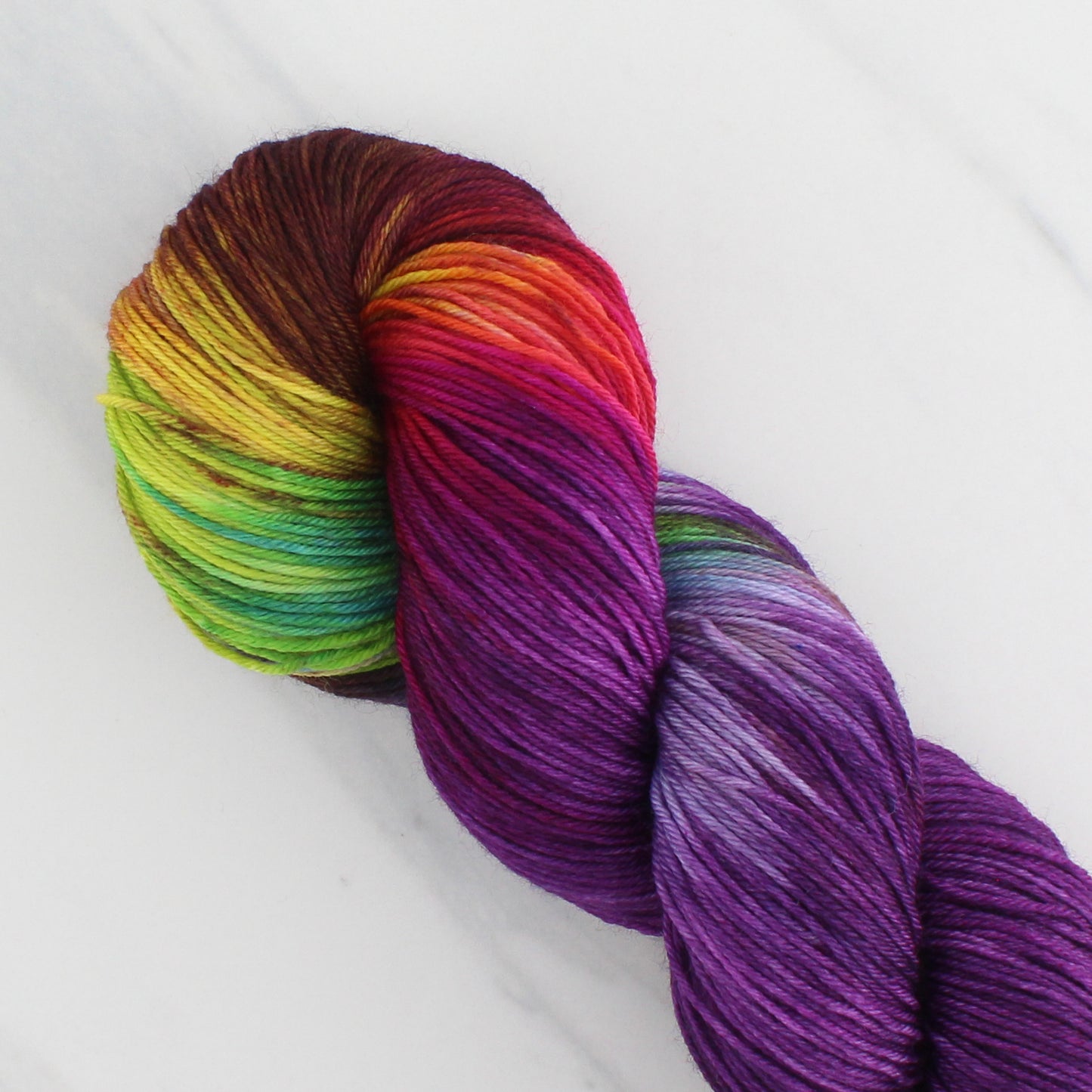 PURPLE PRISM - Yarn Dyed to Order - Assigned Pooling Colorway