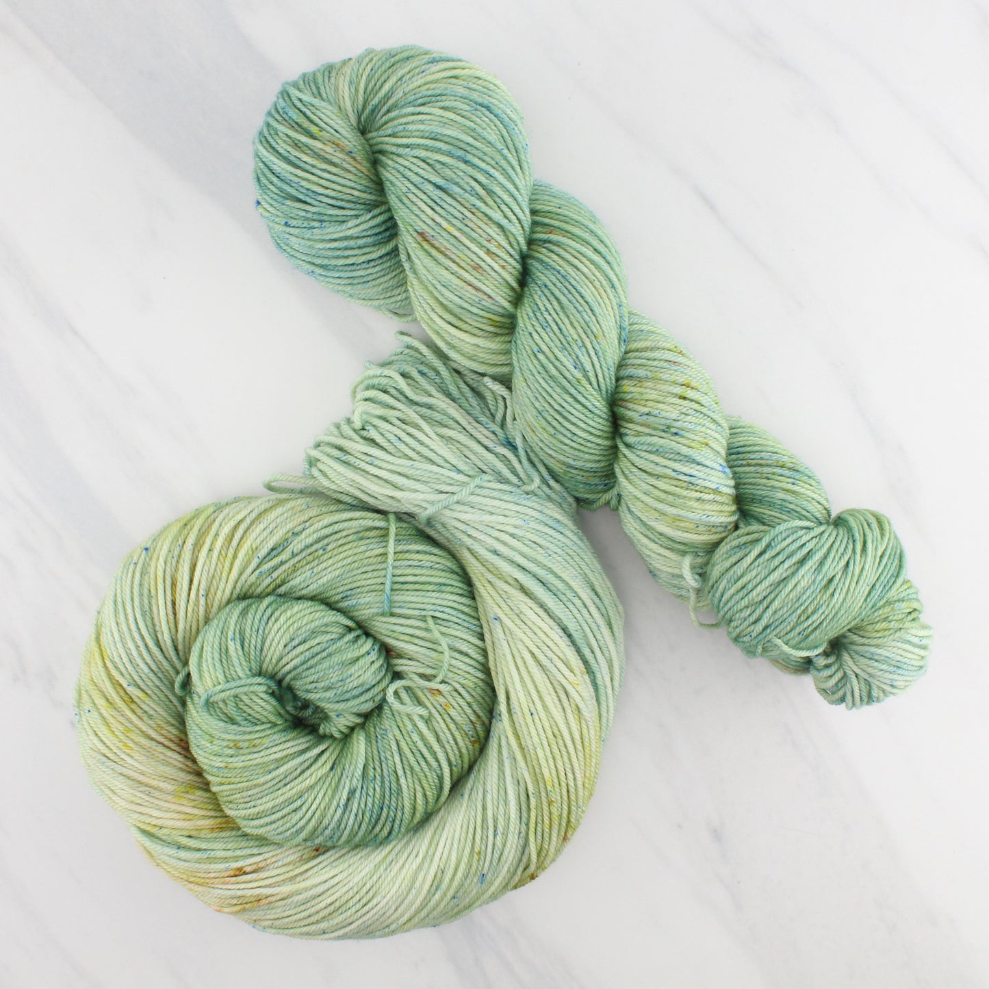 SAGE Hand Dyed on Squoosh DK - Tonal Yarn with Speckles