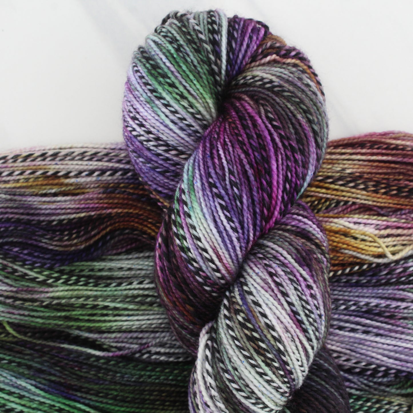 SMITTEN on Stained Glass Sock - Indie-Dyed Yarn - Purple Lamb