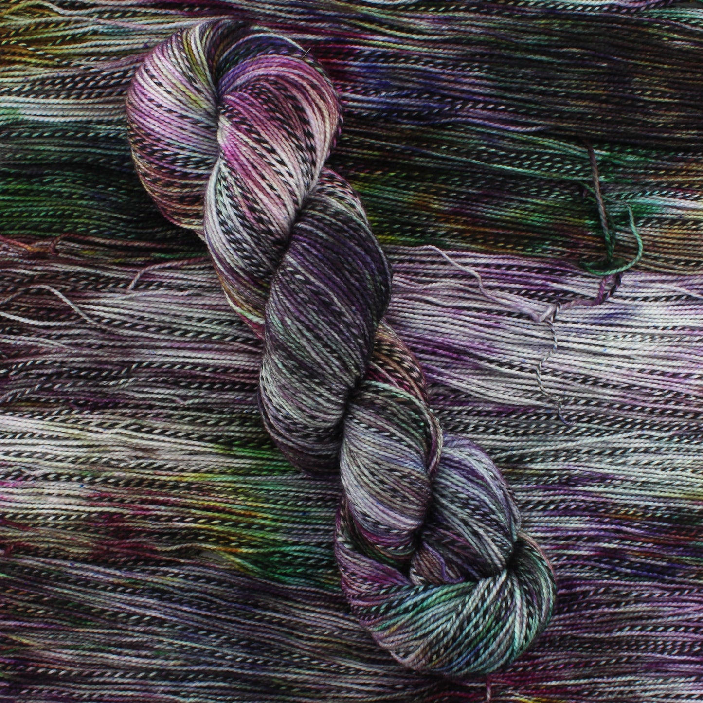 SMITTEN on Stained Glass Sock - Indie-Dyed Yarn - Purple Lamb