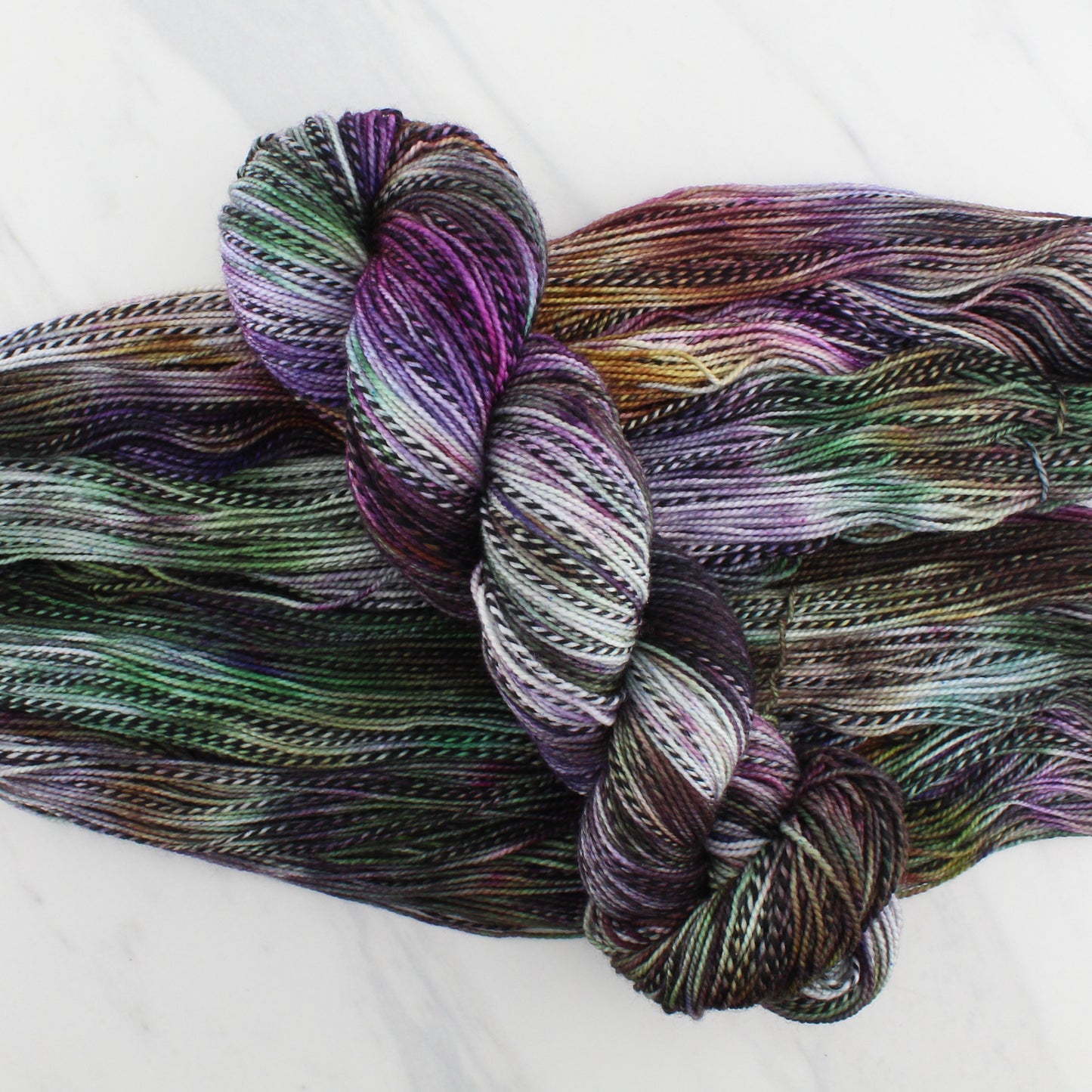 SMITTEN on Stained Glass Sock - Indie-Dyed Yarn - Purple Lamb
