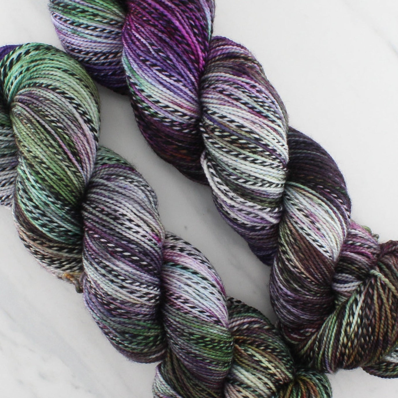 SMITTEN on Stained Glass Sock - Indie-Dyed Yarn - Purple Lamb