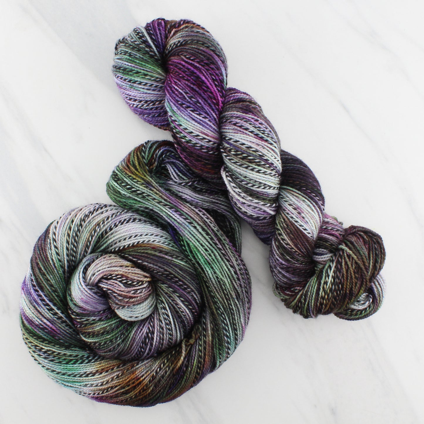 SMITTEN on Stained Glass Sock - Indie-Dyed Yarn - Purple Lamb