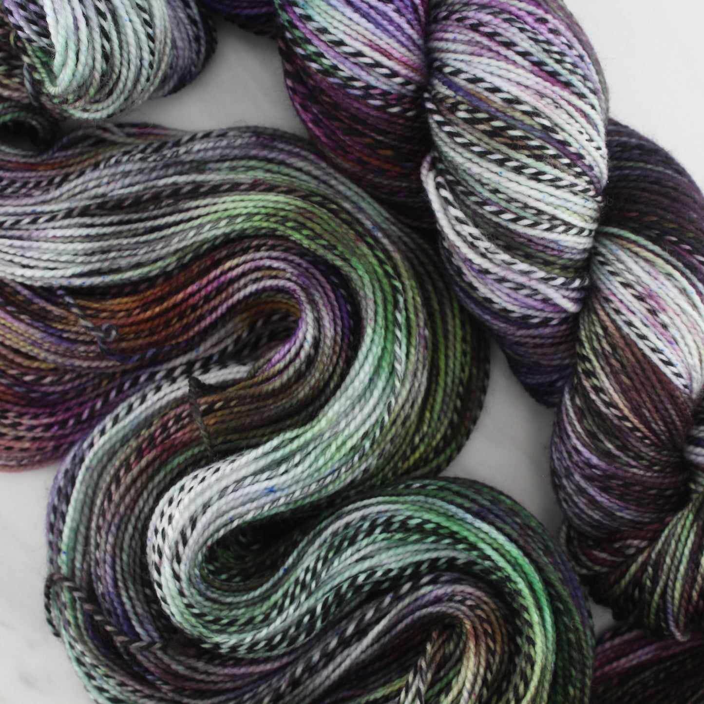 SMITTEN on Stained Glass Sock - Indie-Dyed Yarn - Purple Lamb