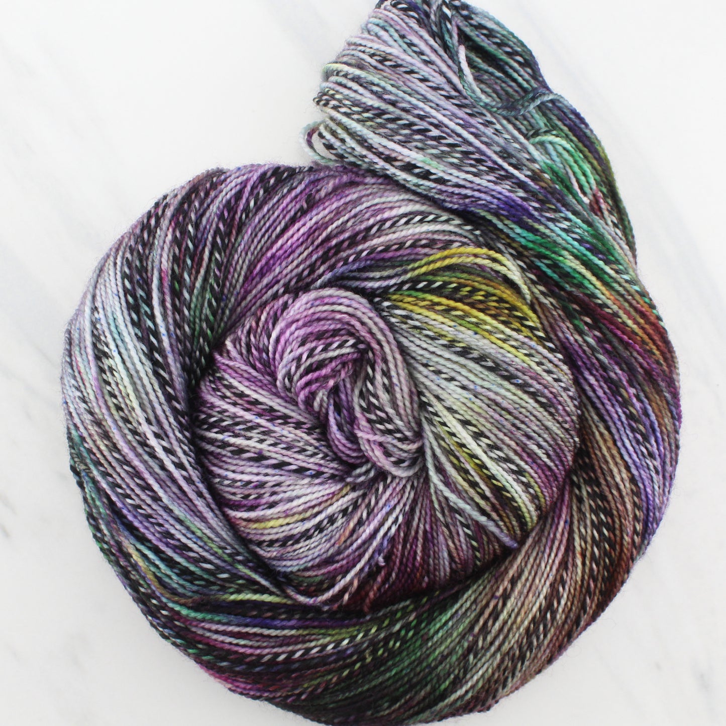 SMITTEN on Stained Glass Sock - Indie-Dyed Yarn - Purple Lamb