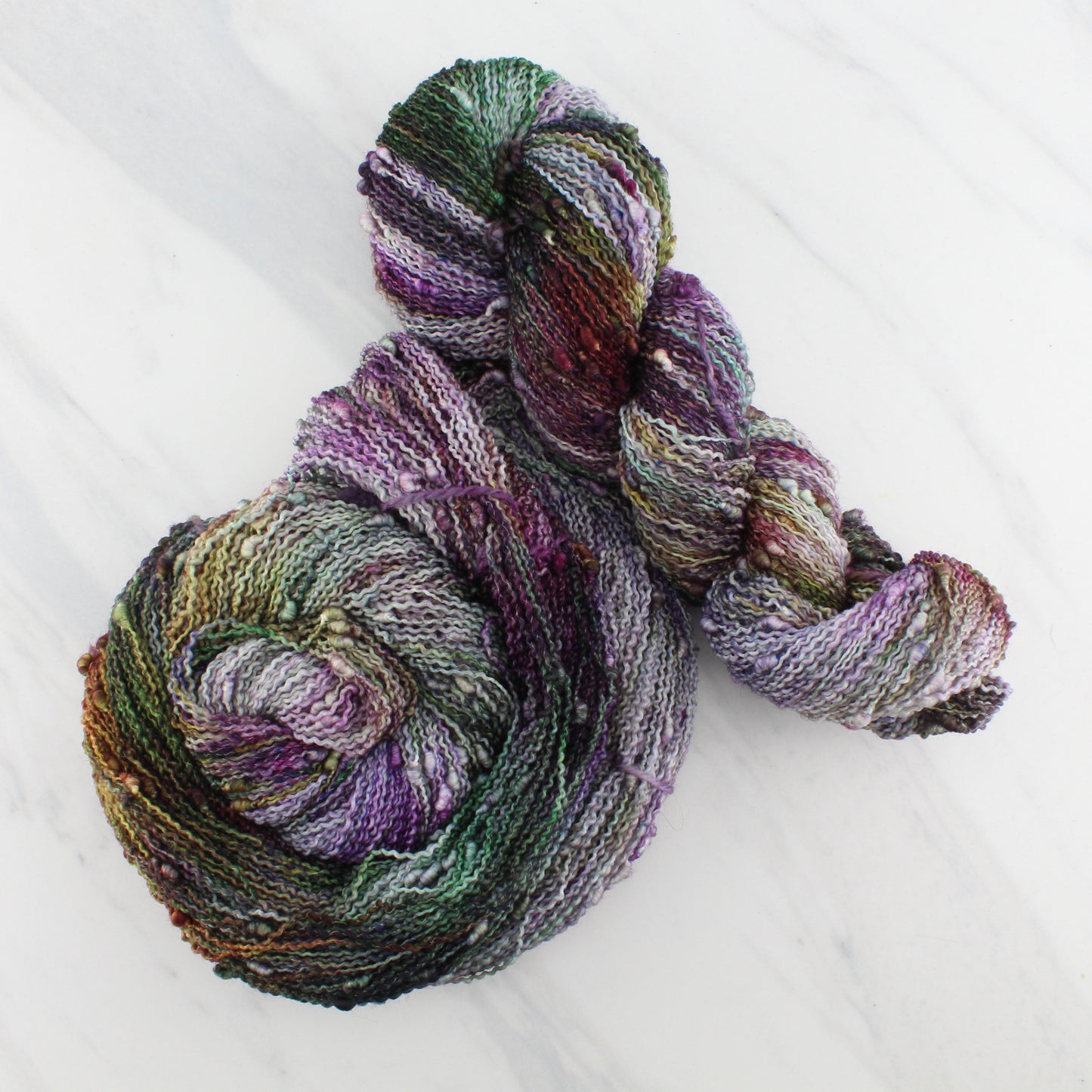 SMITTEN on Squiggle Sock - Indie-Dyed Yarn - Purple Lamb