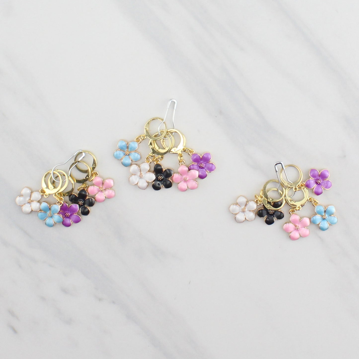 FLOWER STITCH MARKER SETS FOR KNITTING AND CROCHET