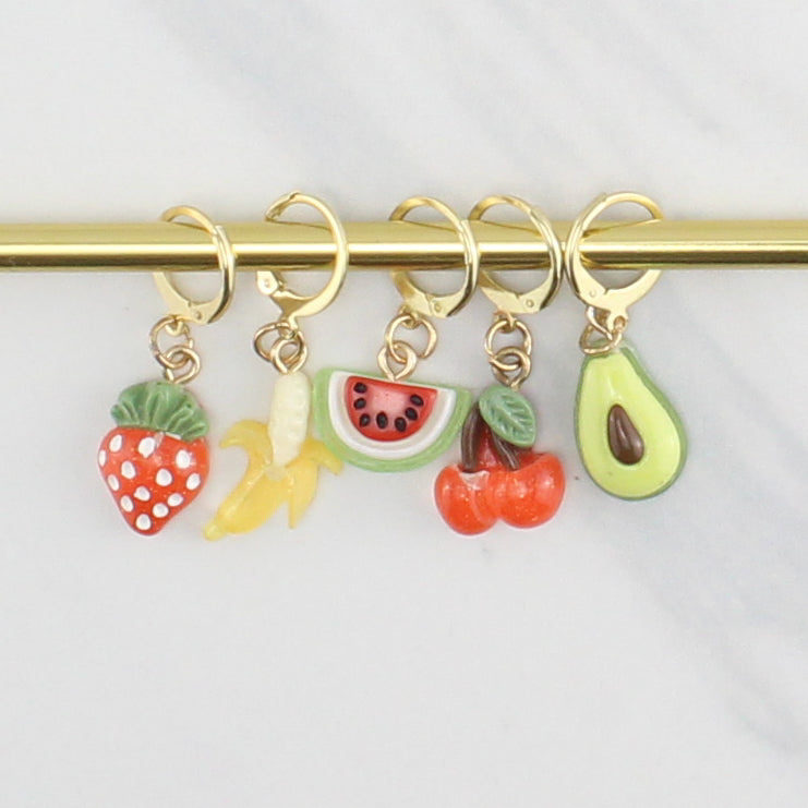FRUIT STITCH MARKER SETS FOR KNITTING AND CROCHET