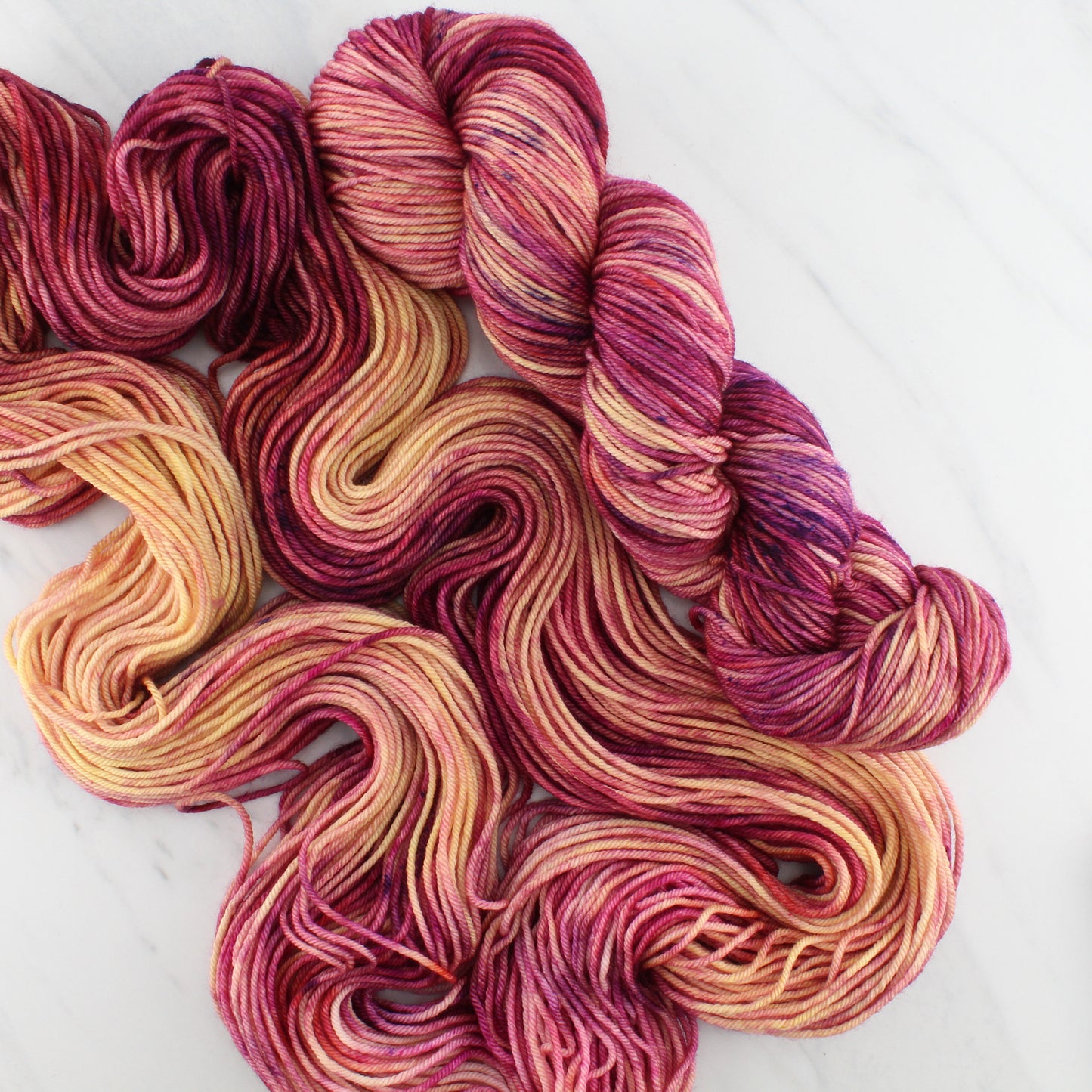 SUNSET AT SEA on Squoosh DK - Indie-Dyed Yarn - Purple Lamb