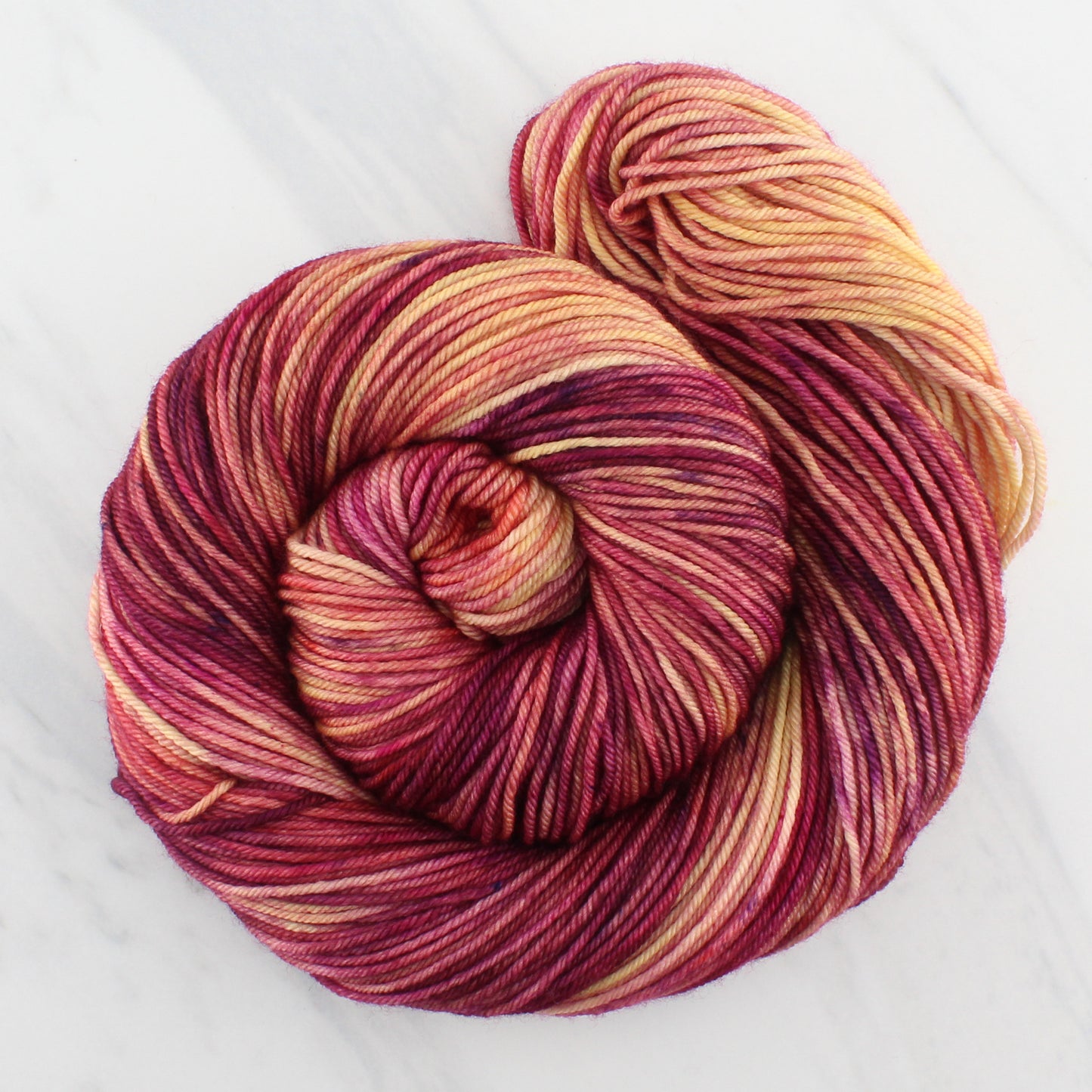 SUNSET AT SEA on Squoosh DK - Indie-Dyed Yarn - Purple Lamb
