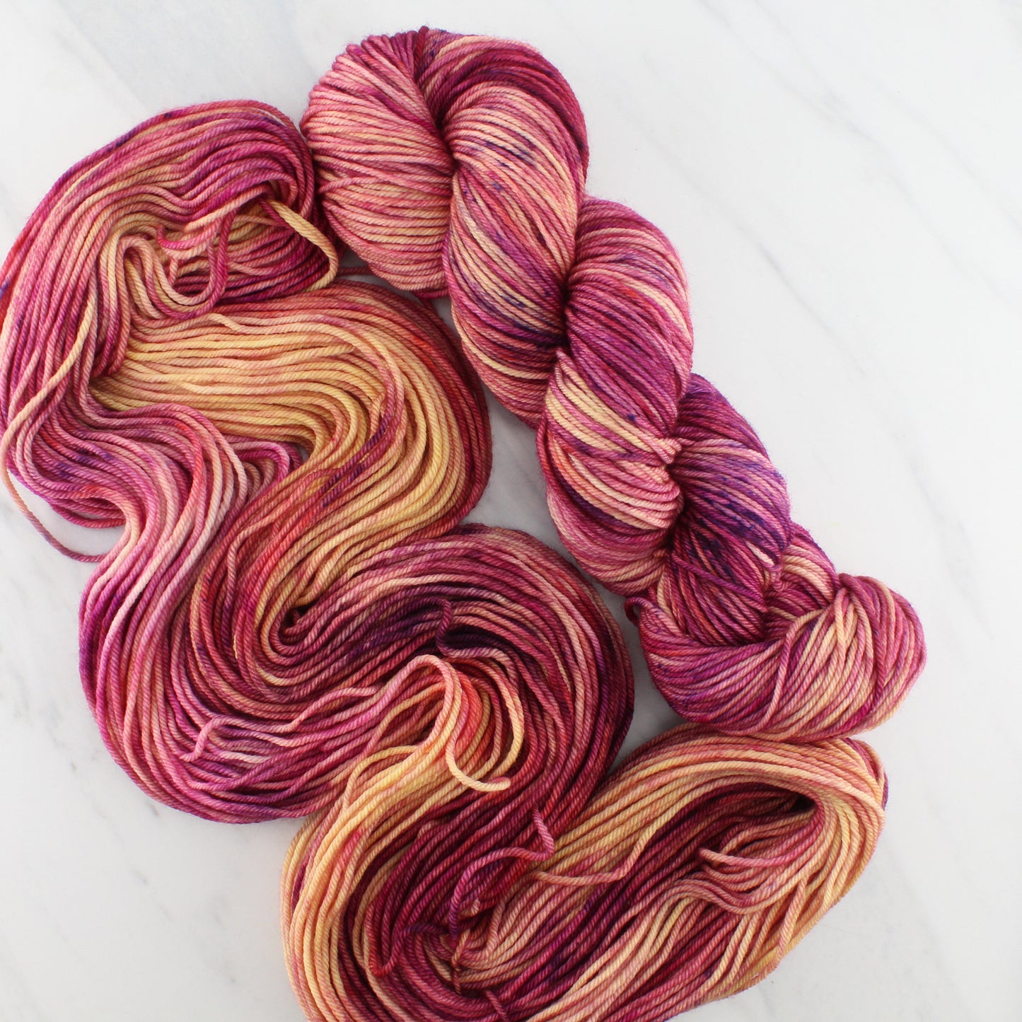 SUNSET AT SEA on Squoosh DK - Indie-Dyed Yarn - Purple Lamb