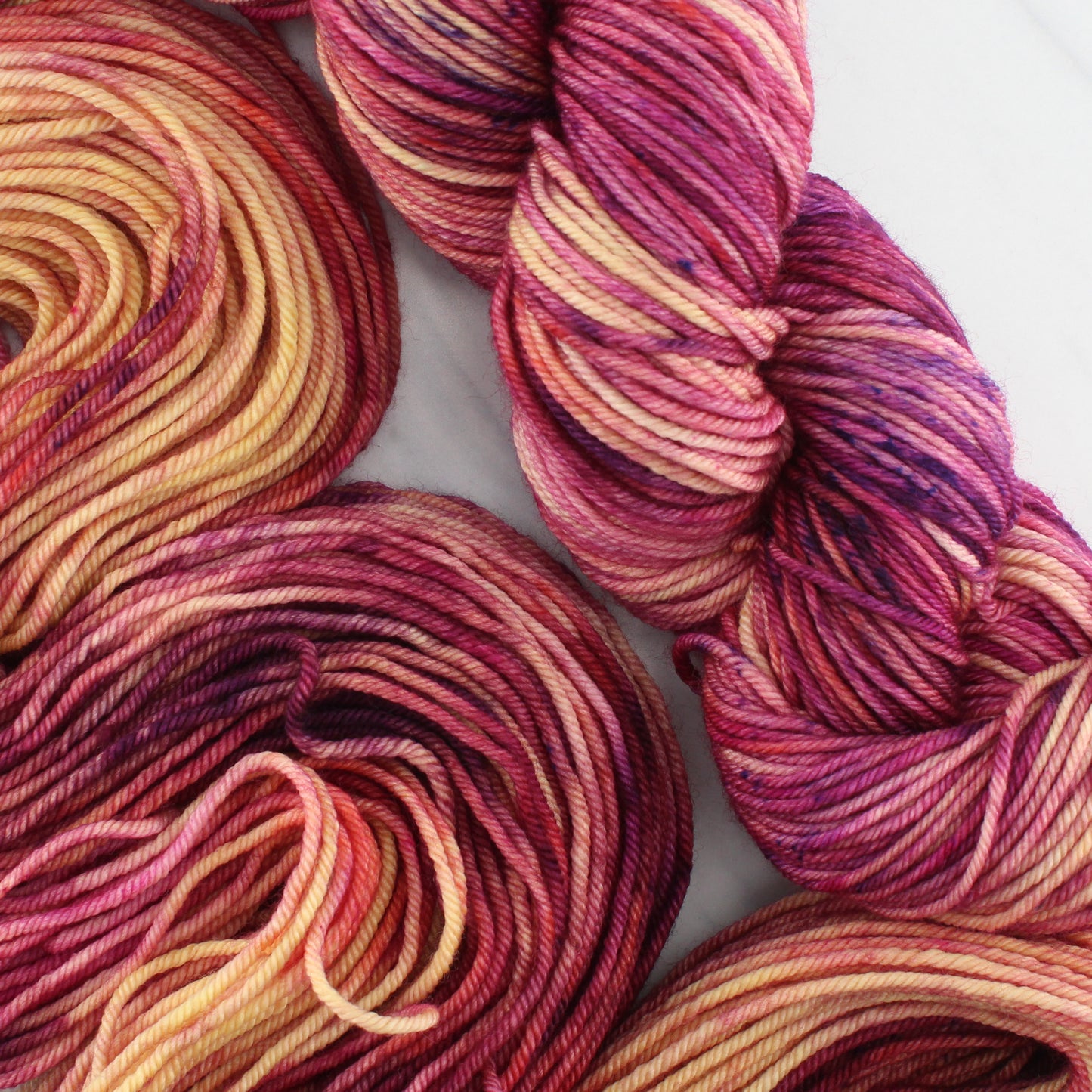 SUNSET AT SEA on Squoosh DK - Indie-Dyed Yarn - Purple Lamb