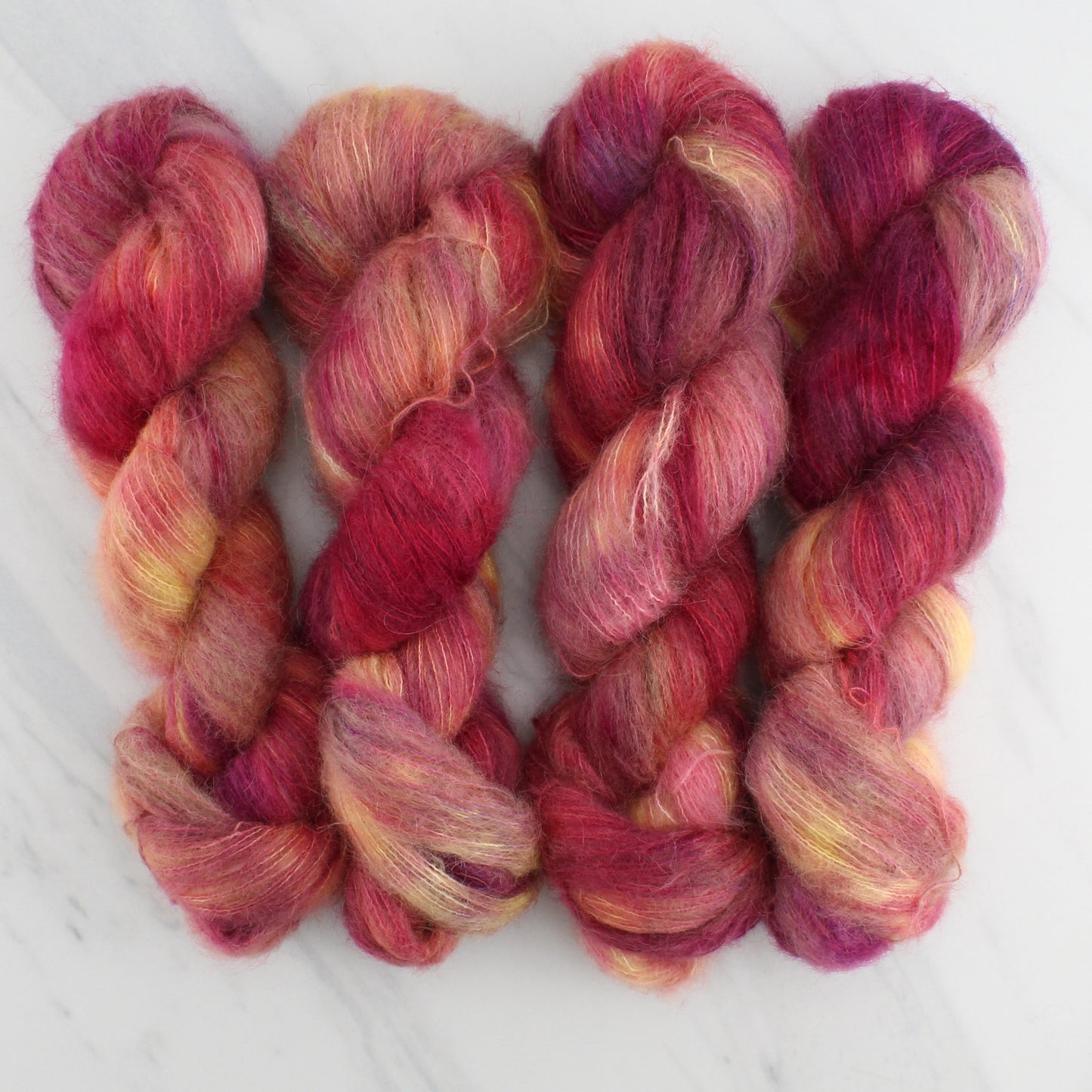 SUNSET AT SEA Indie-Dyed Yarn on Suri Lace Cloud