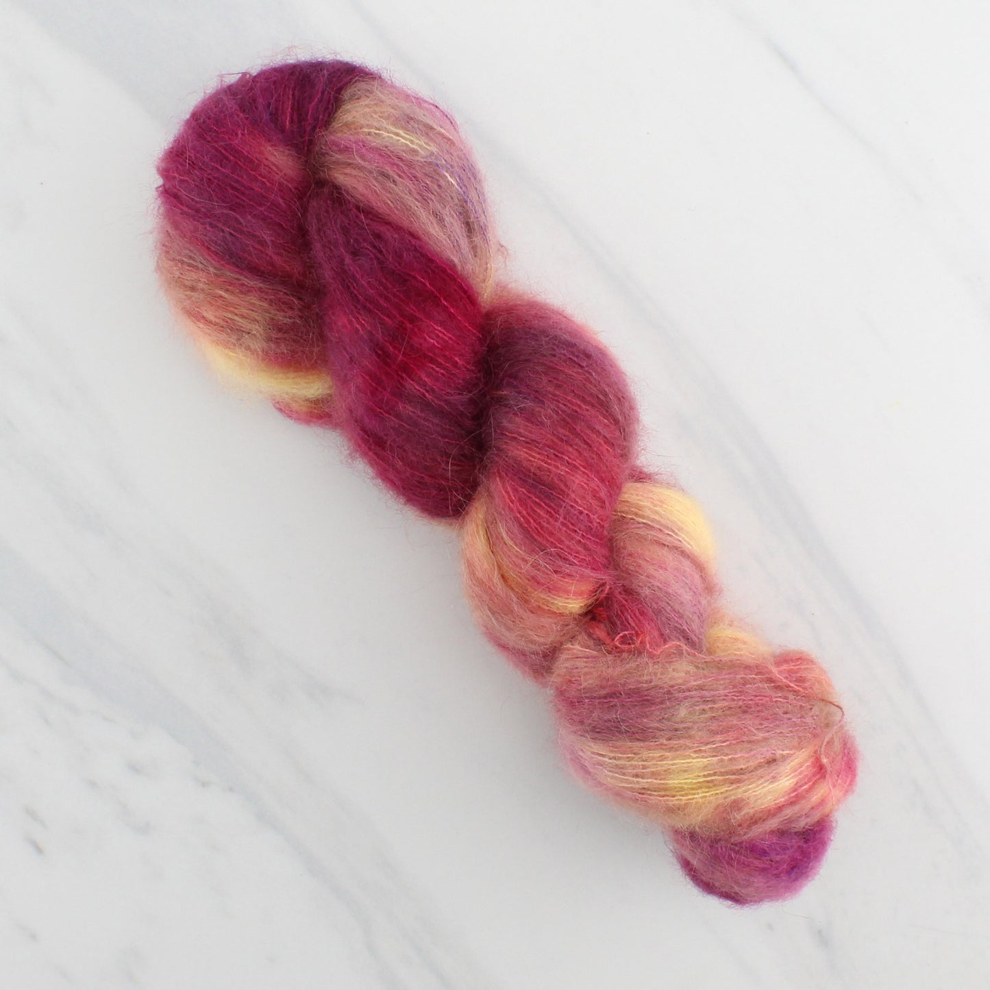 SUNSET AT SEA Indie-Dyed Yarn on Suri Lace Cloud