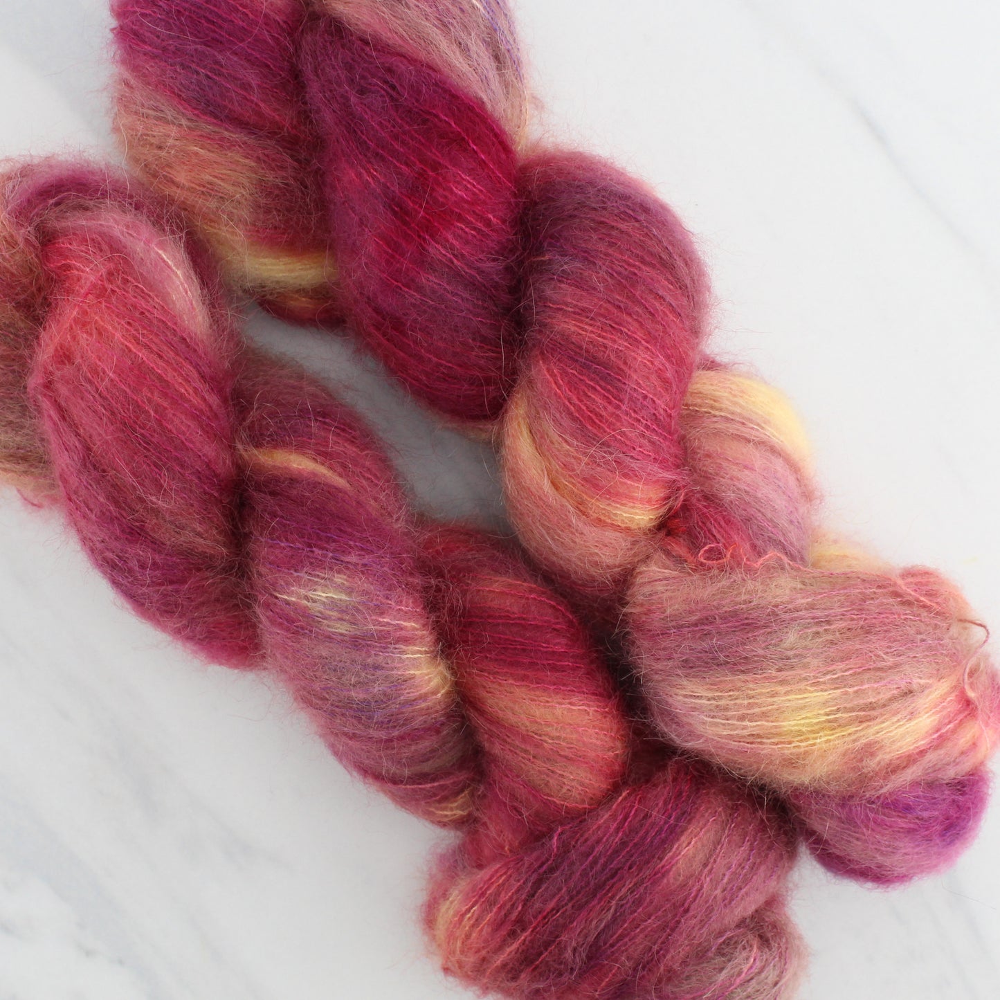 SUNSET AT SEA Indie-Dyed Yarn on Suri Lace Cloud
