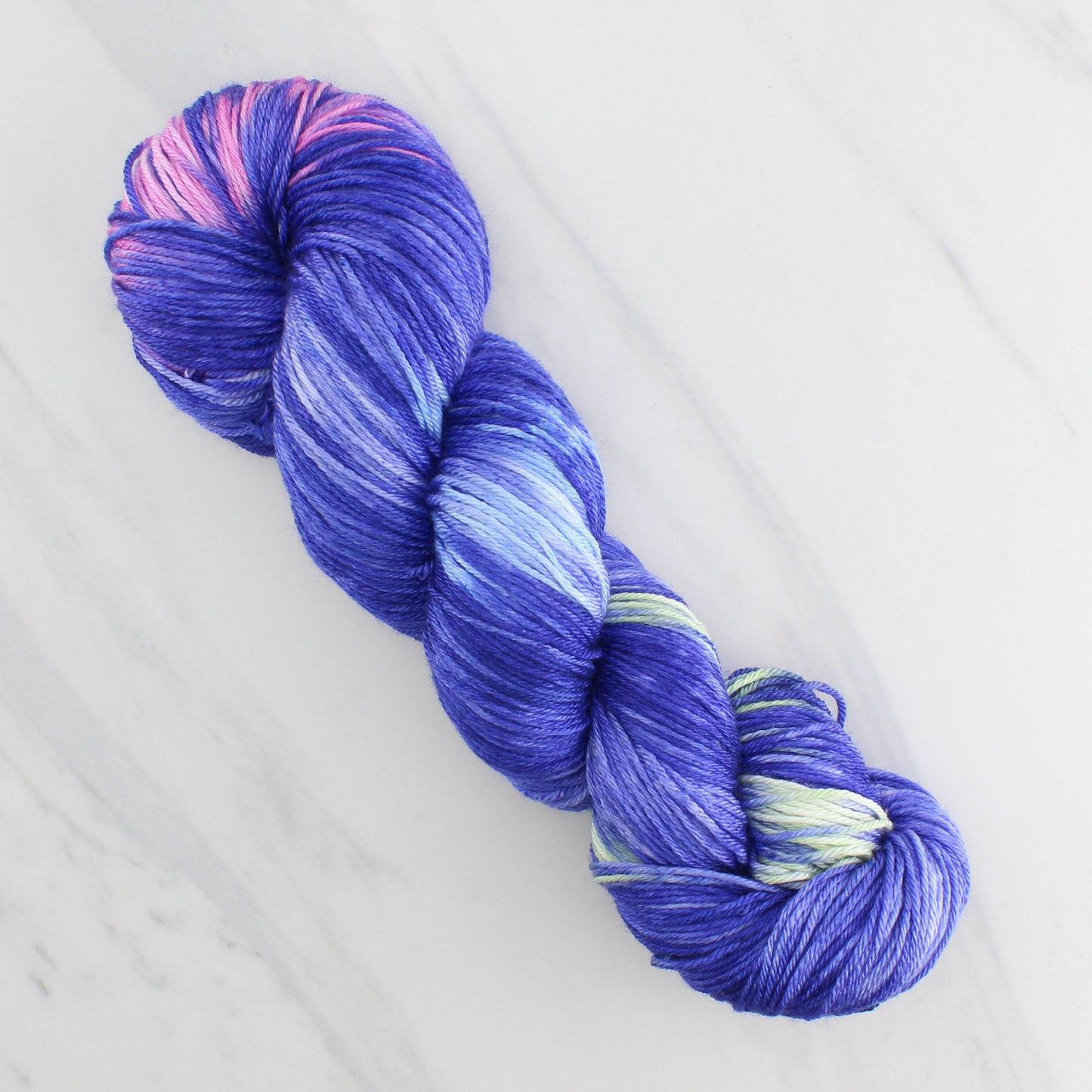 TEXAS BLUEBONNET on So Silky Sock - Ikat Colorway