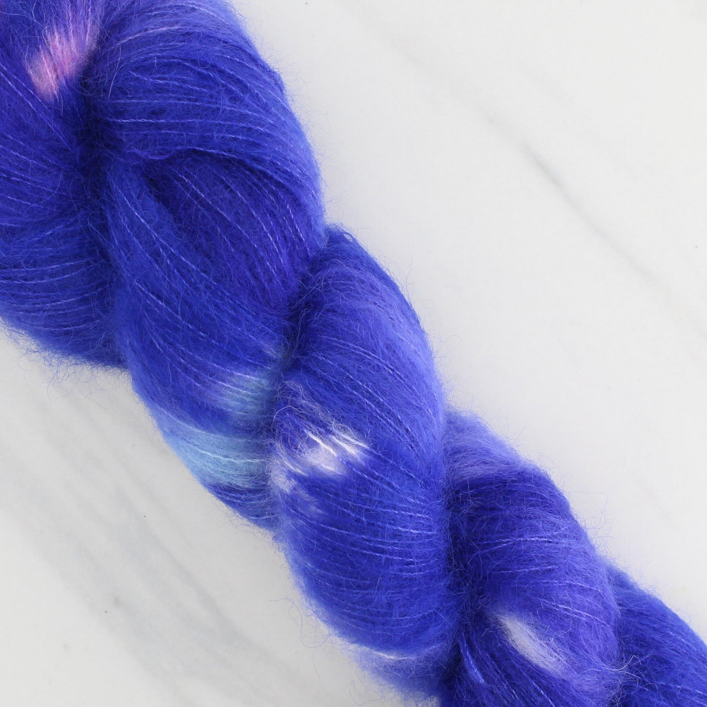 TEXAS BLUEBONNET on Suri Lace Cloud - Ikat Colorway