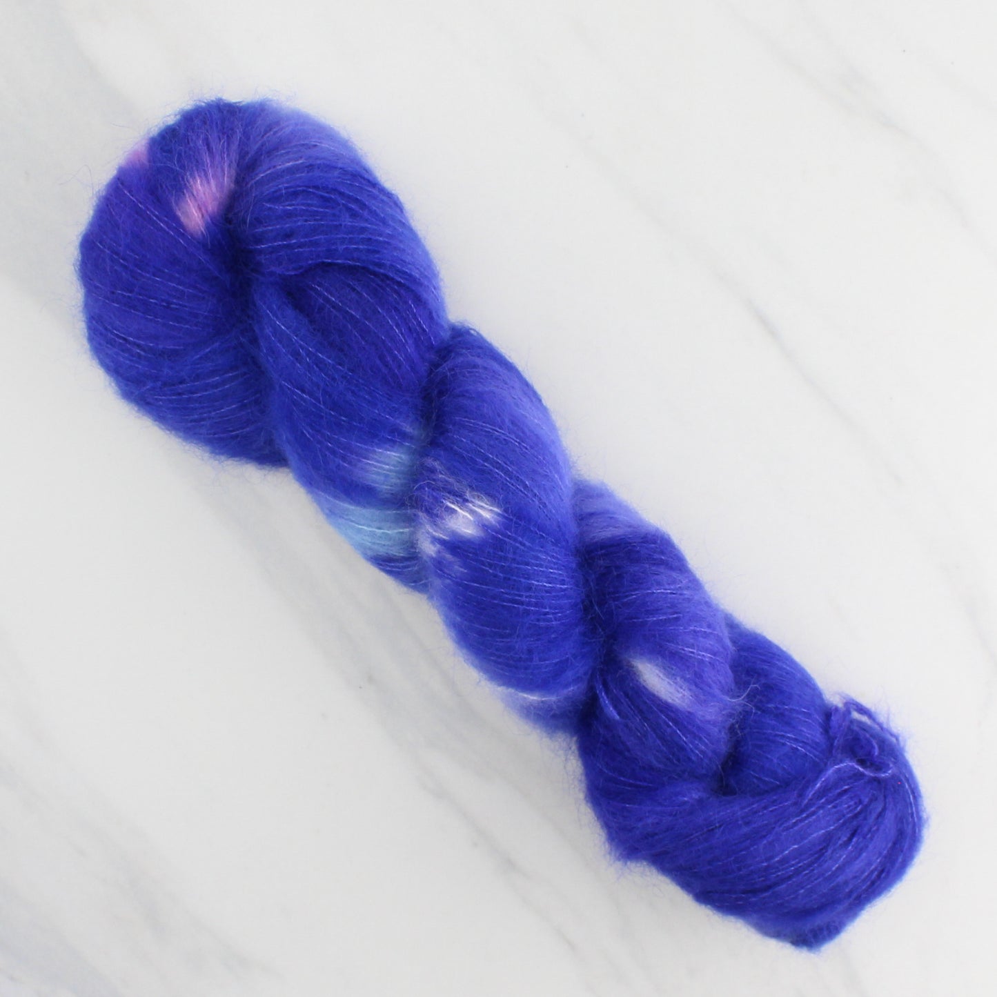 TEXAS BLUEBONNET on Suri Lace Cloud - Ikat Colorway