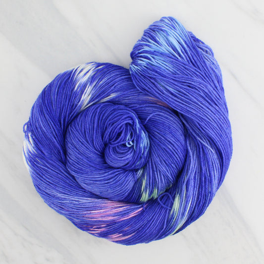 TEXAS BLUEBONNET Hand Dyed on Sock Perfection - Ikat Yarn