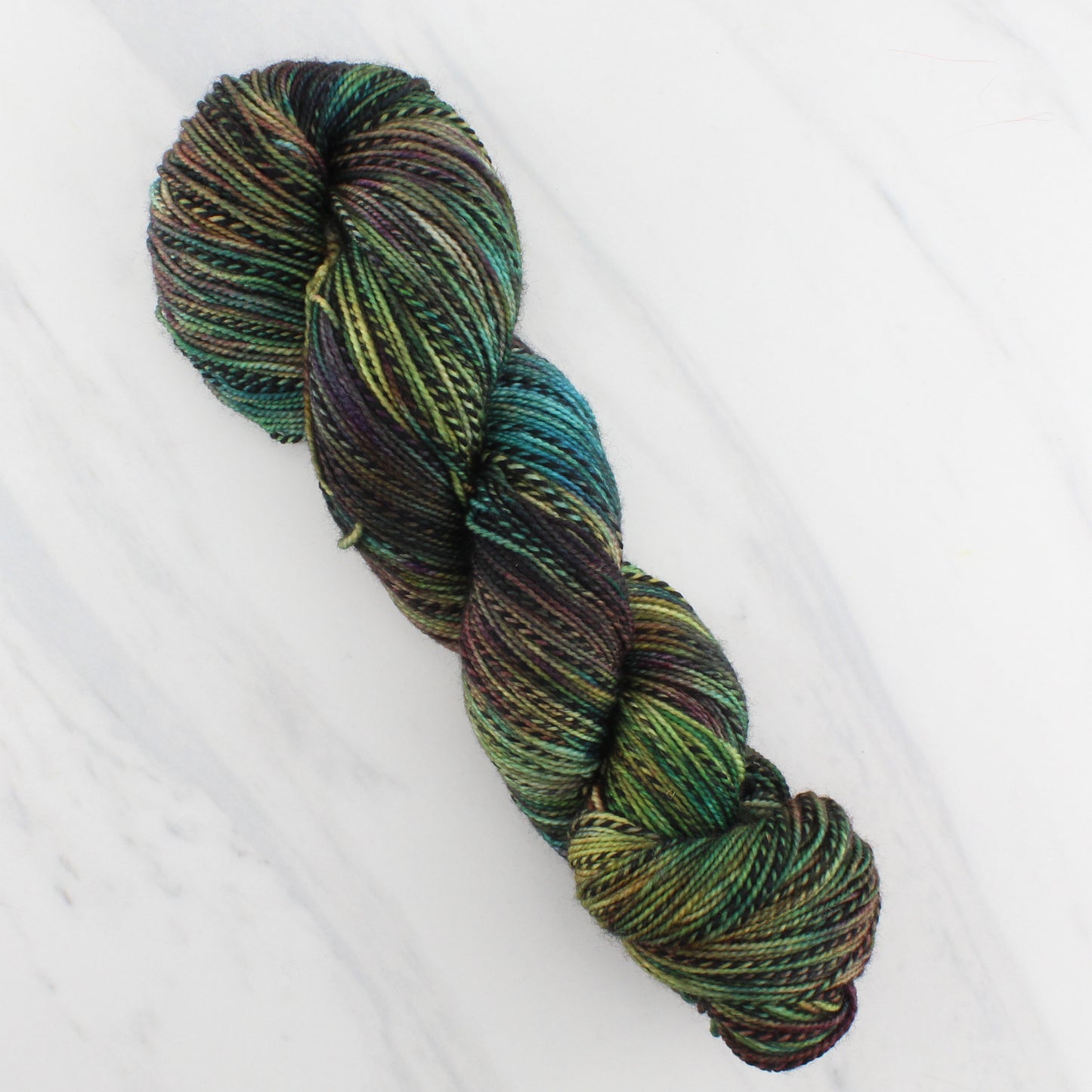 THE KING OF THE GOLDEN HALL on Stained Glass Sock- Hand-Dyed Yarn - Purple Lamb