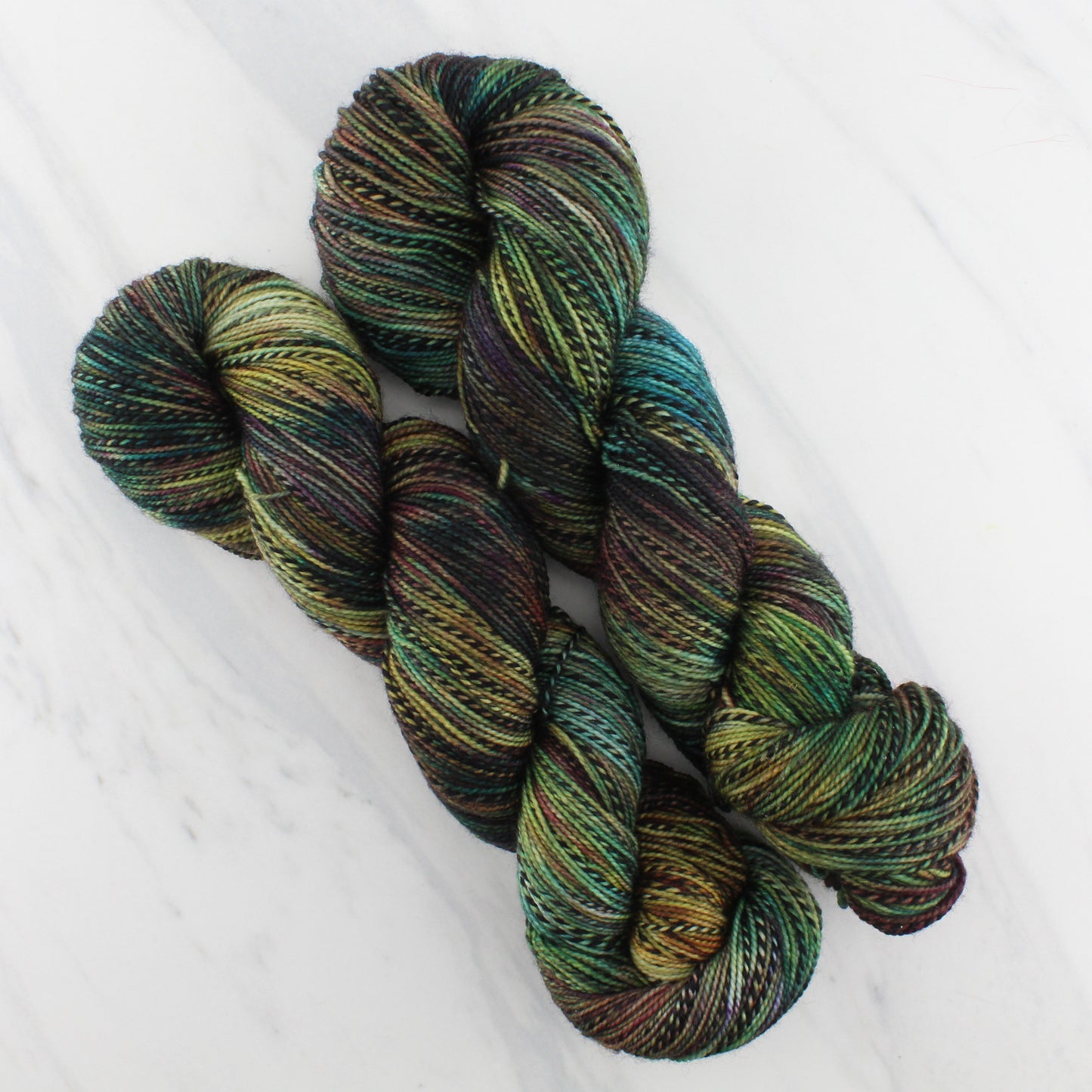 THE KING OF THE GOLDEN HALL on Stained Glass Sock- Hand-Dyed Yarn - Purple Lamb