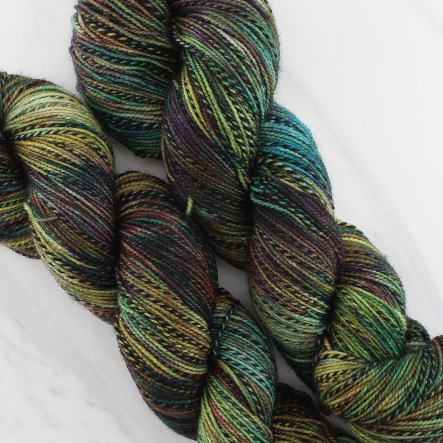 THE KING OF THE GOLDEN HALL on Stained Glass Sock- Hand-Dyed Yarn - Purple Lamb
