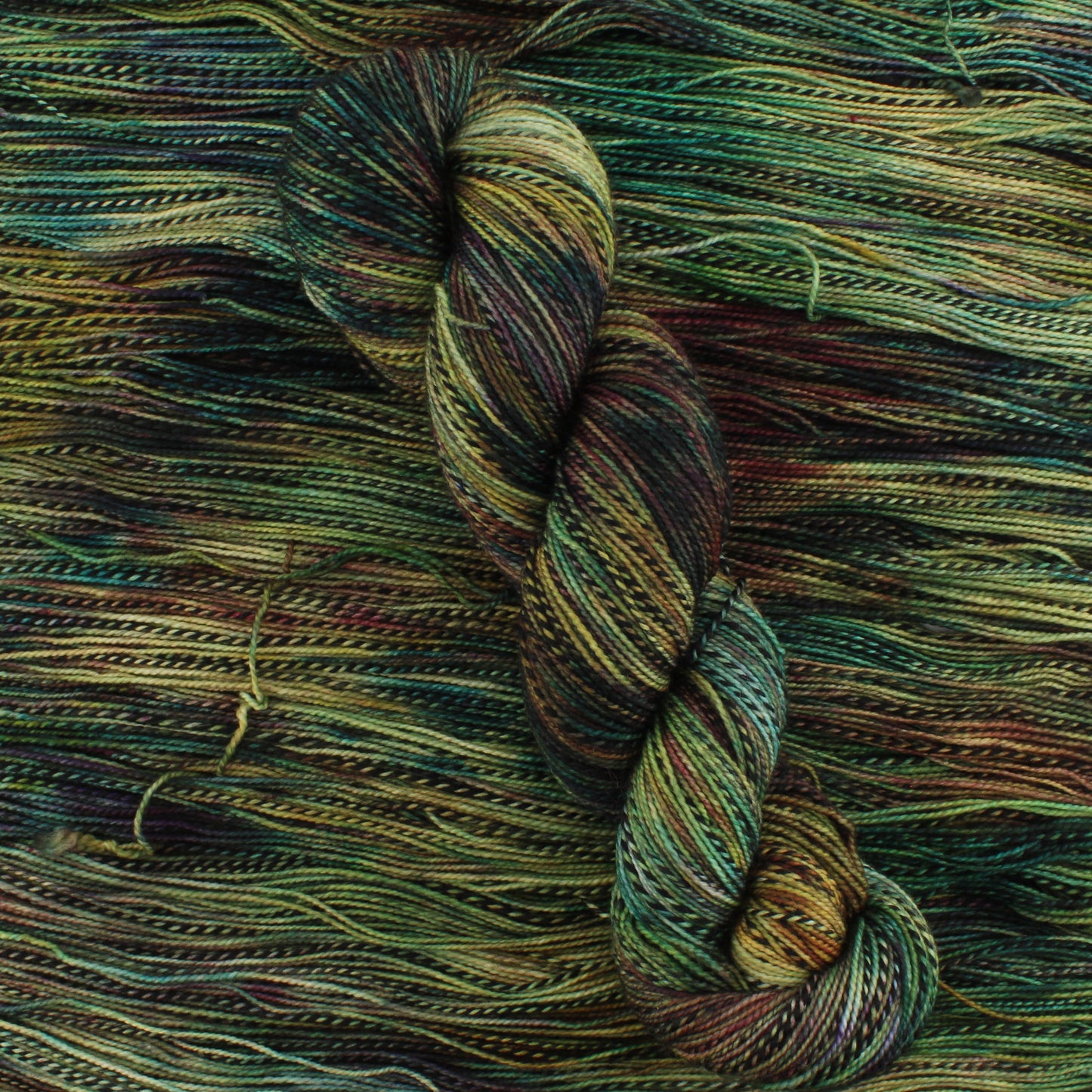 THE KING OF THE GOLDEN HALL on Stained Glass Sock- Hand-Dyed Yarn - Purple Lamb