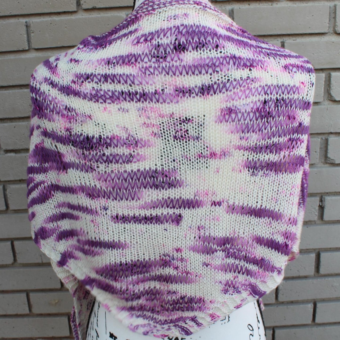 CROCUSES IN SNOW on Squoosh DK - Assigned Pooling Colorway - Purple Lamb