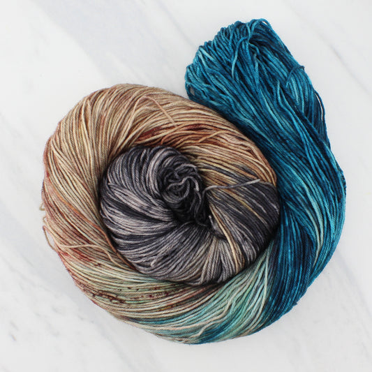 THE GREAT BLACK BULL on Sock Perfection - Hand-Dyed Yarn - Purple Lamb