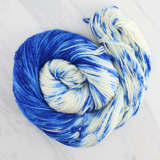 THOUGH THE FIG TREE BLOSSOM NOT Hand Dyed on Squoosh DK - Assigned Pooling Colorway