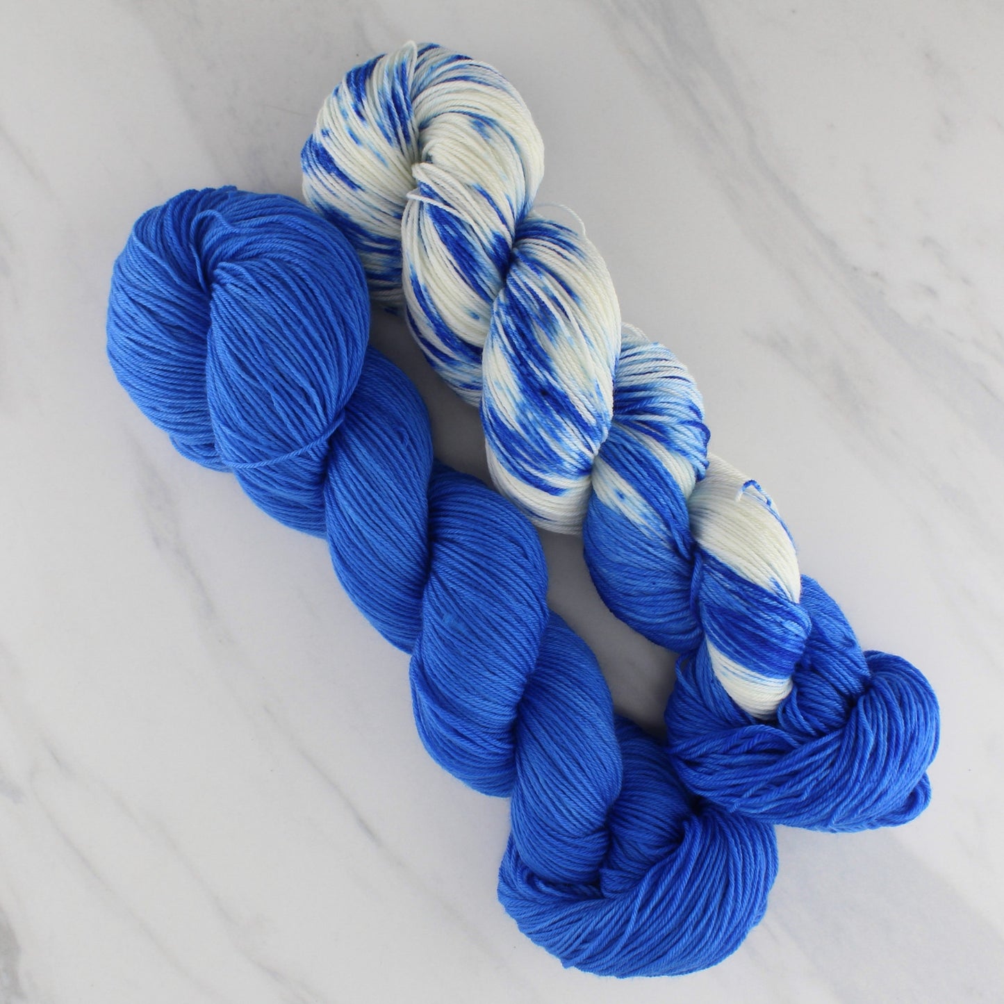 THOUGH THE FIG TREE BLOSSOM NOT on Squoosh DK - Hand-Dyed Yarn - Purple Lamb