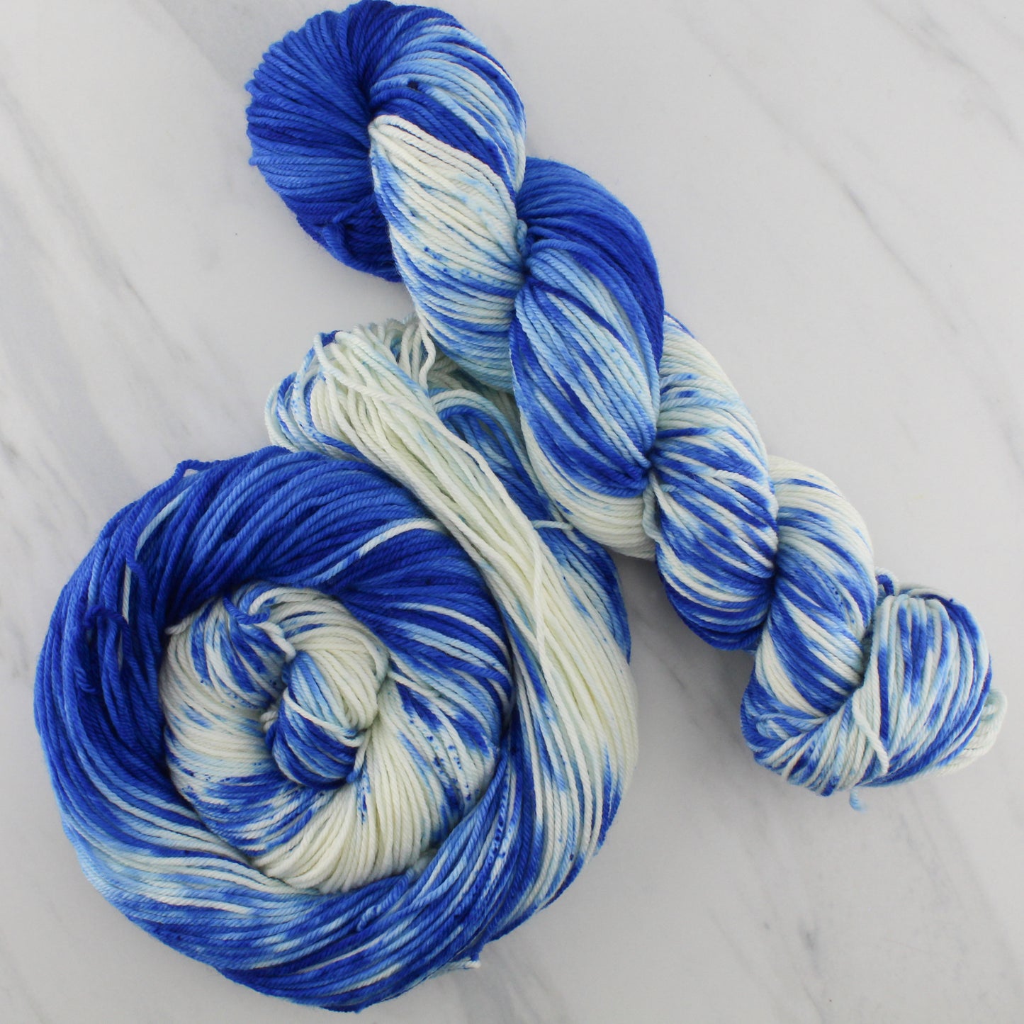 THOUGH THE FIG TREE BLOSSOM NOT on Squoosh DK - Hand-Dyed Yarn - Purple Lamb