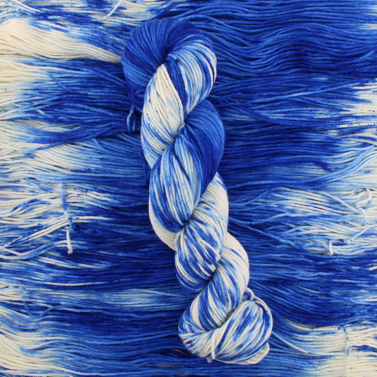 THOUGH THE FIG TREE BLOSSOM NOT on Squoosh DK - Hand-Dyed Yarn - Purple Lamb