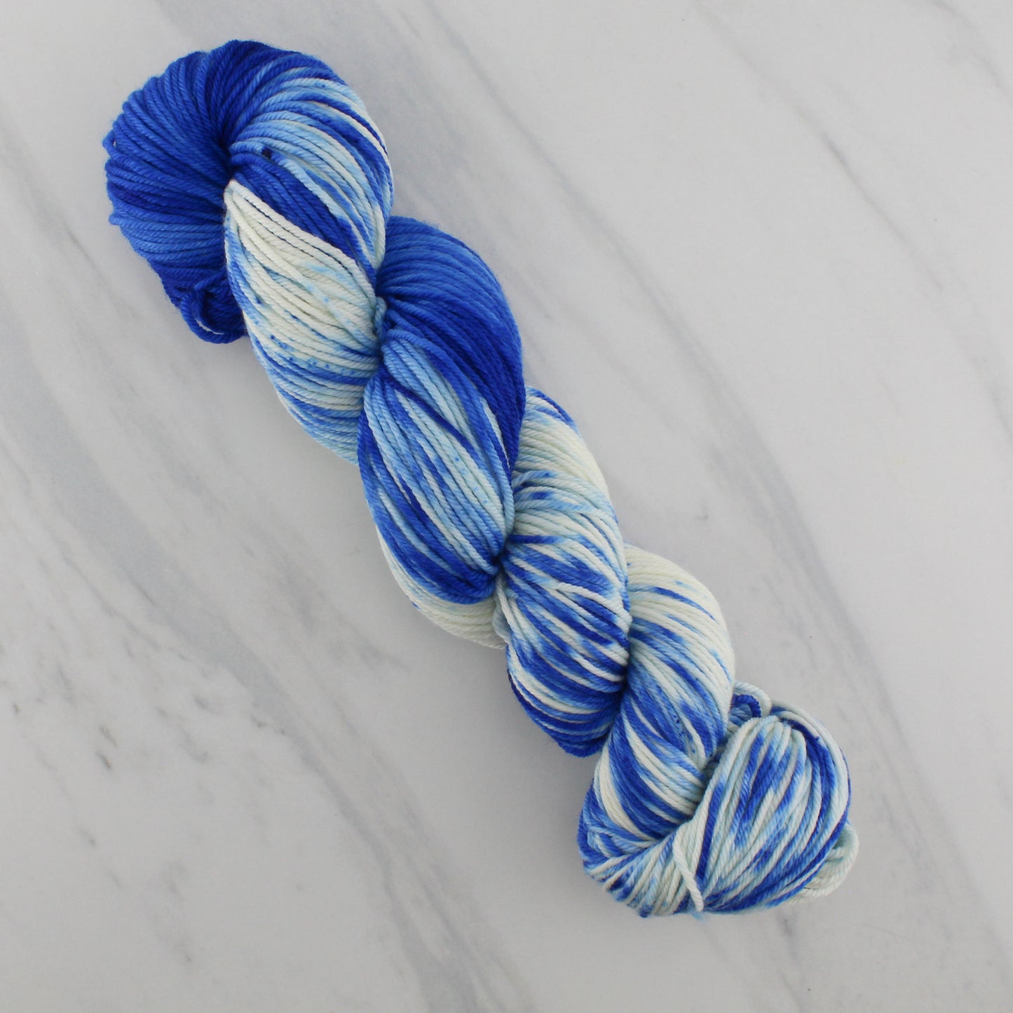 THOUGH THE FIG TREE BLOSSOM NOT on Squoosh DK - Hand-Dyed Yarn - Purple Lamb
