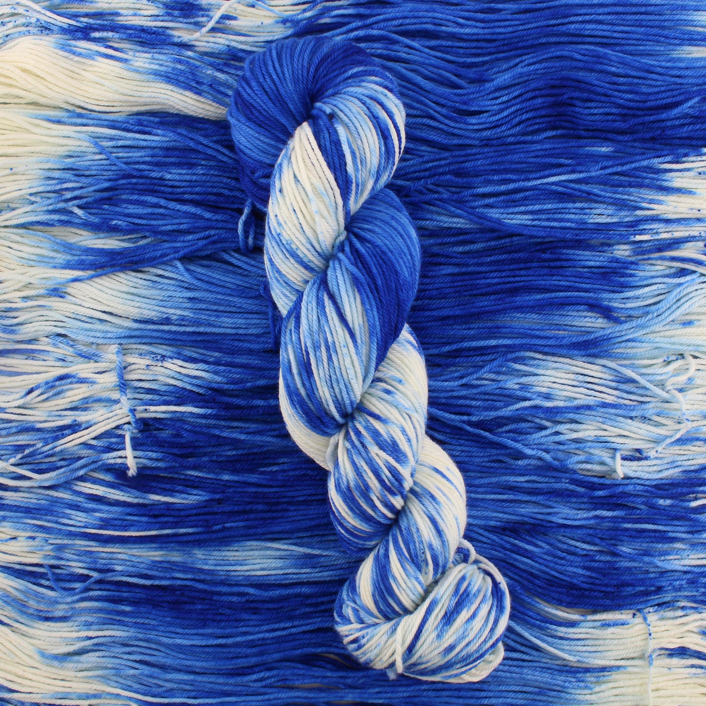 THOUGH THE FIG TREE BLOSSOM NOT on Squoosh DK - Hand-Dyed Yarn - Purple Lamb