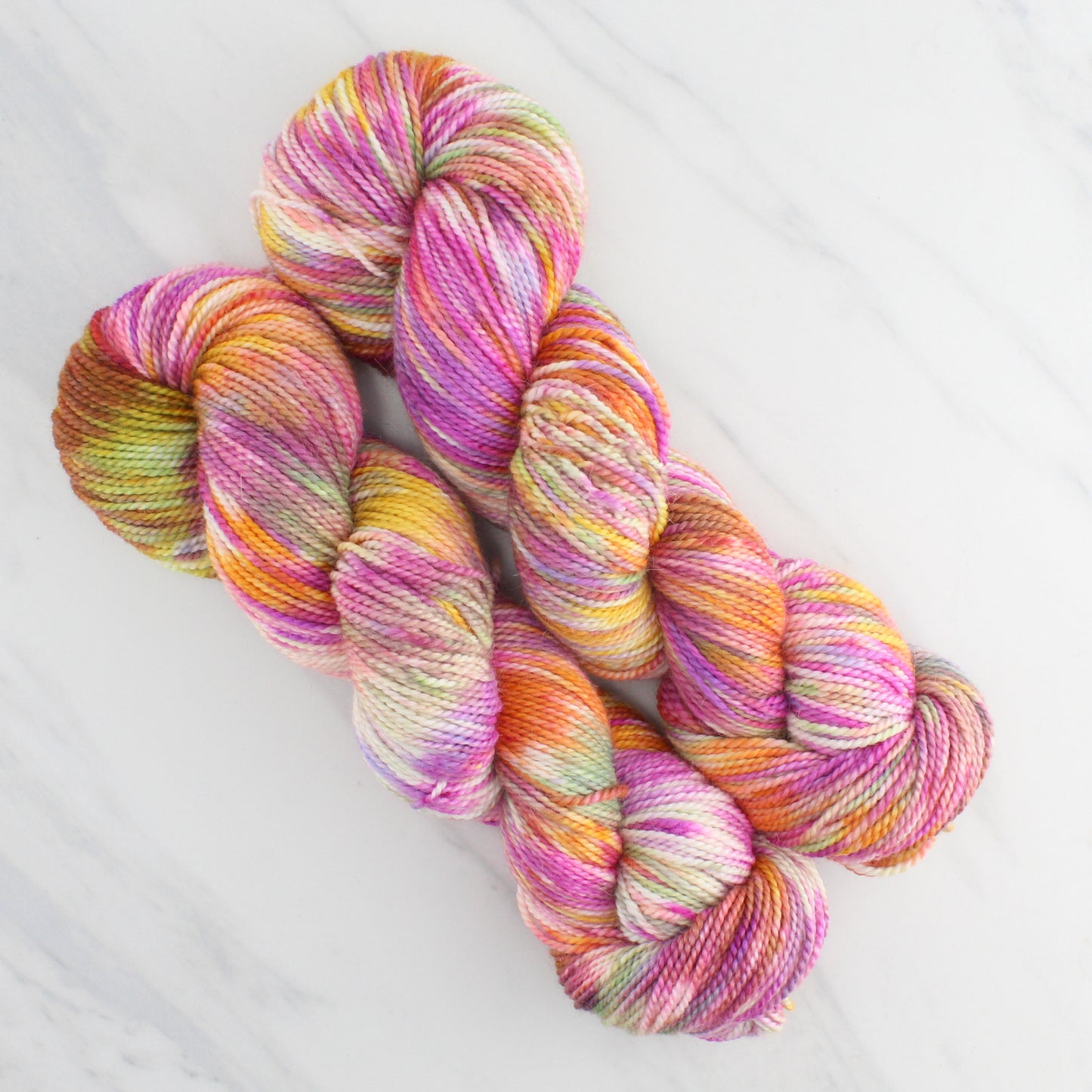 TULIPS Hand Dyed on Buttery Soft DK - Splashed & Speckled Yarn