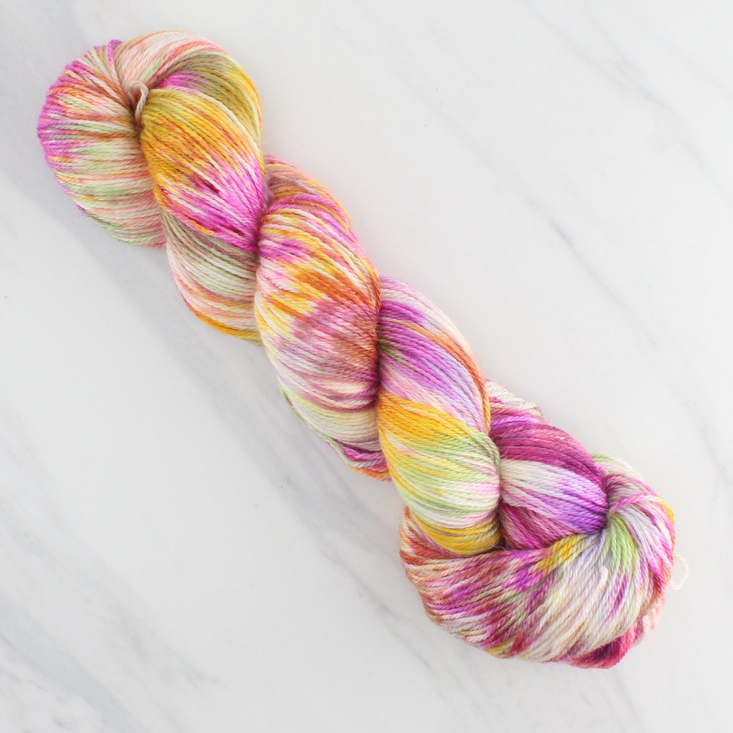 TULIPS Hand Dyed on Dream Fingering - Splashed & Speckled Colorway