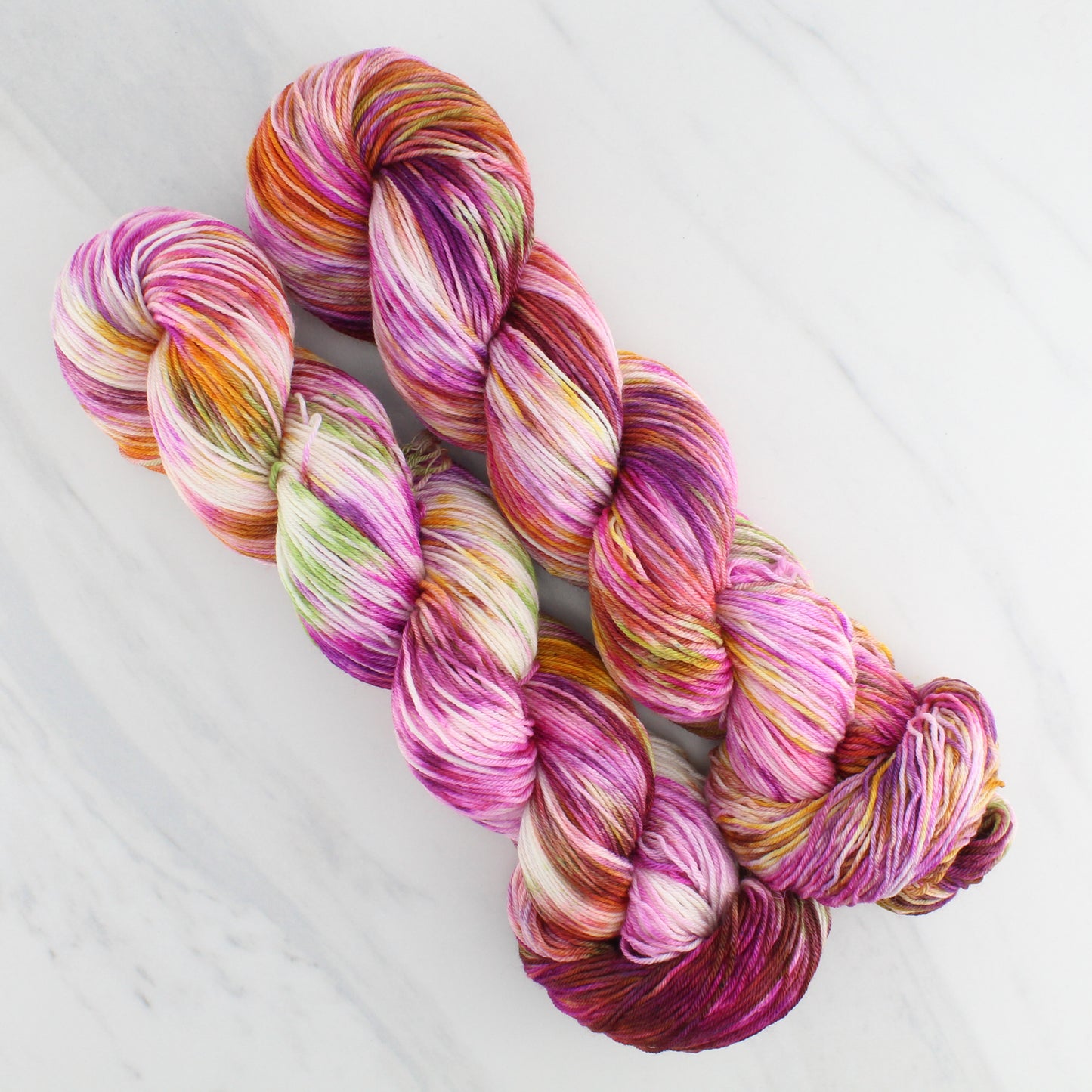 TULIPS Hand Dyed on Sock Perfection - Splashed & Speckled Yarn