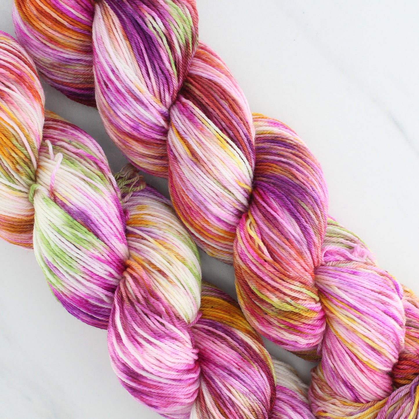 TULIPS Hand Dyed on Sock Perfection - Splashed & Speckled Yarn
