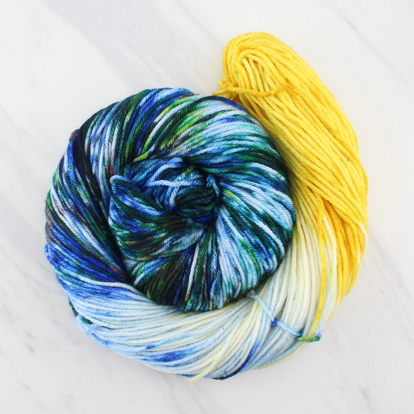 VAN GOGH'S STARRY NIGHT on Squoosh DK - Assigned Pooling Yarn - Purple Lamb